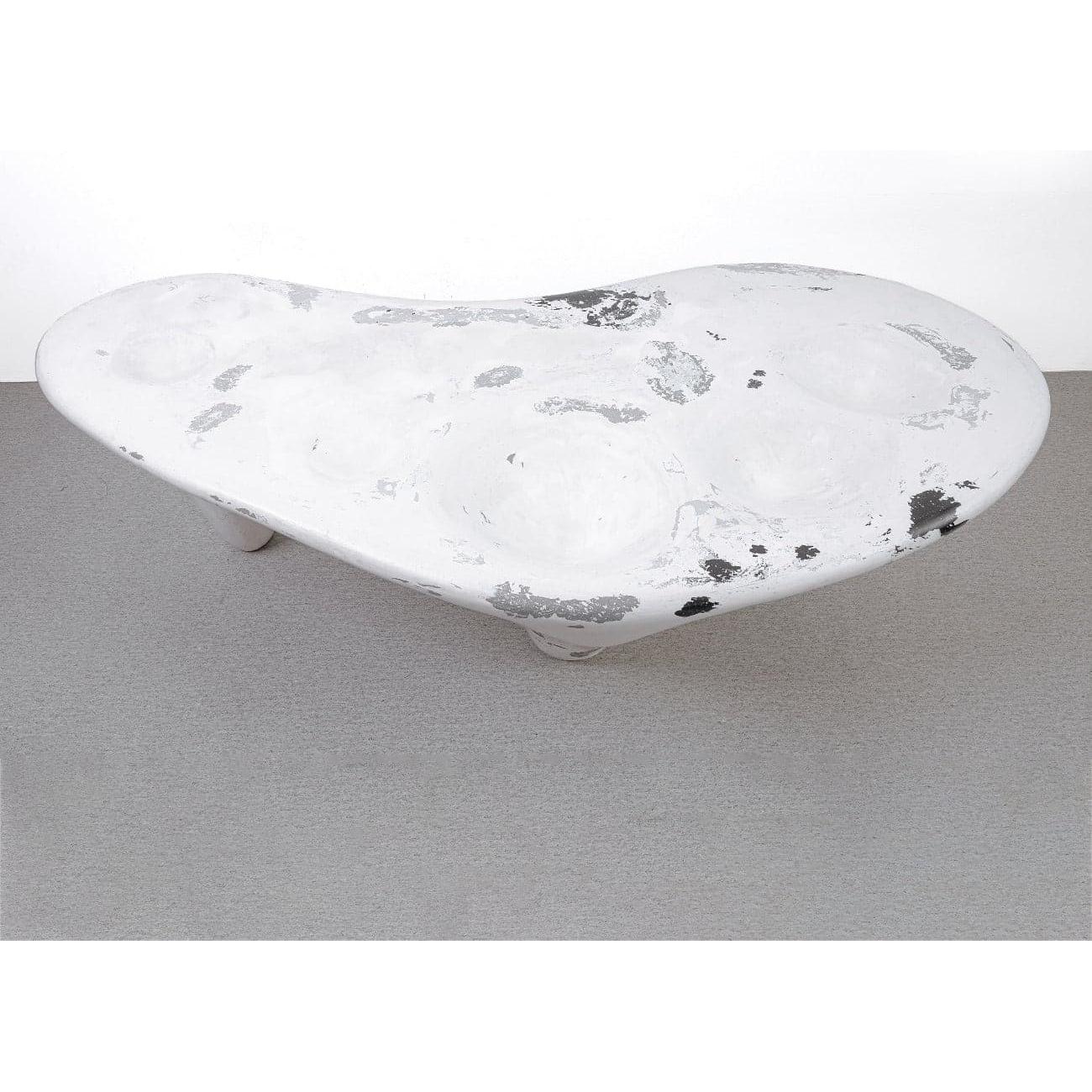 Amoeba Coffee Table Bench - Modern Multifunctional Furniture for Living Room, Office & Rental Spaces - Perfect for Home Decor, Seating & Stylish Storage