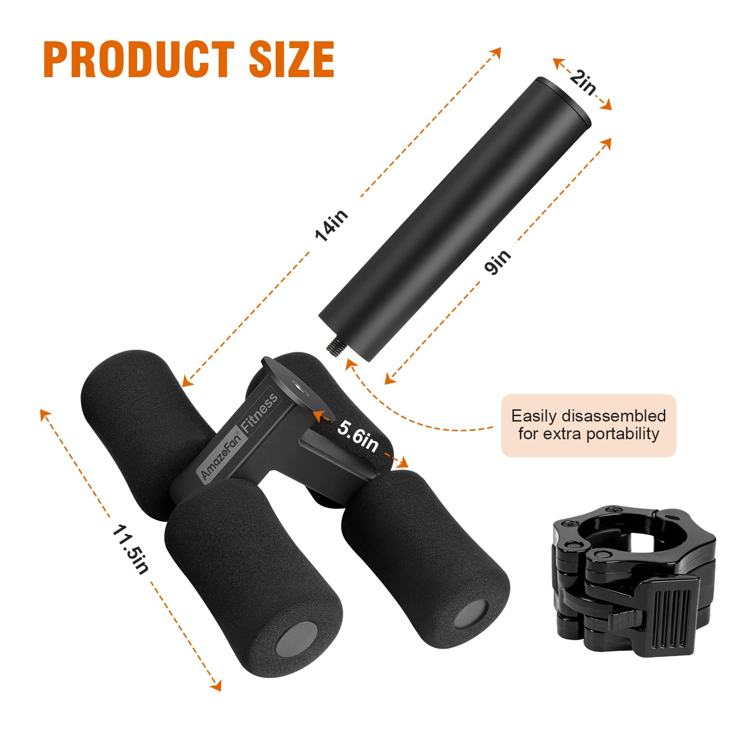 AmazeFan Tib Bar - Premium Tibialis Trainer for Leg Workout & Strength Training | Knees Over Toes Tibia Dorsi Calf Machine for Calves, Shins & Ankles | Fits 2