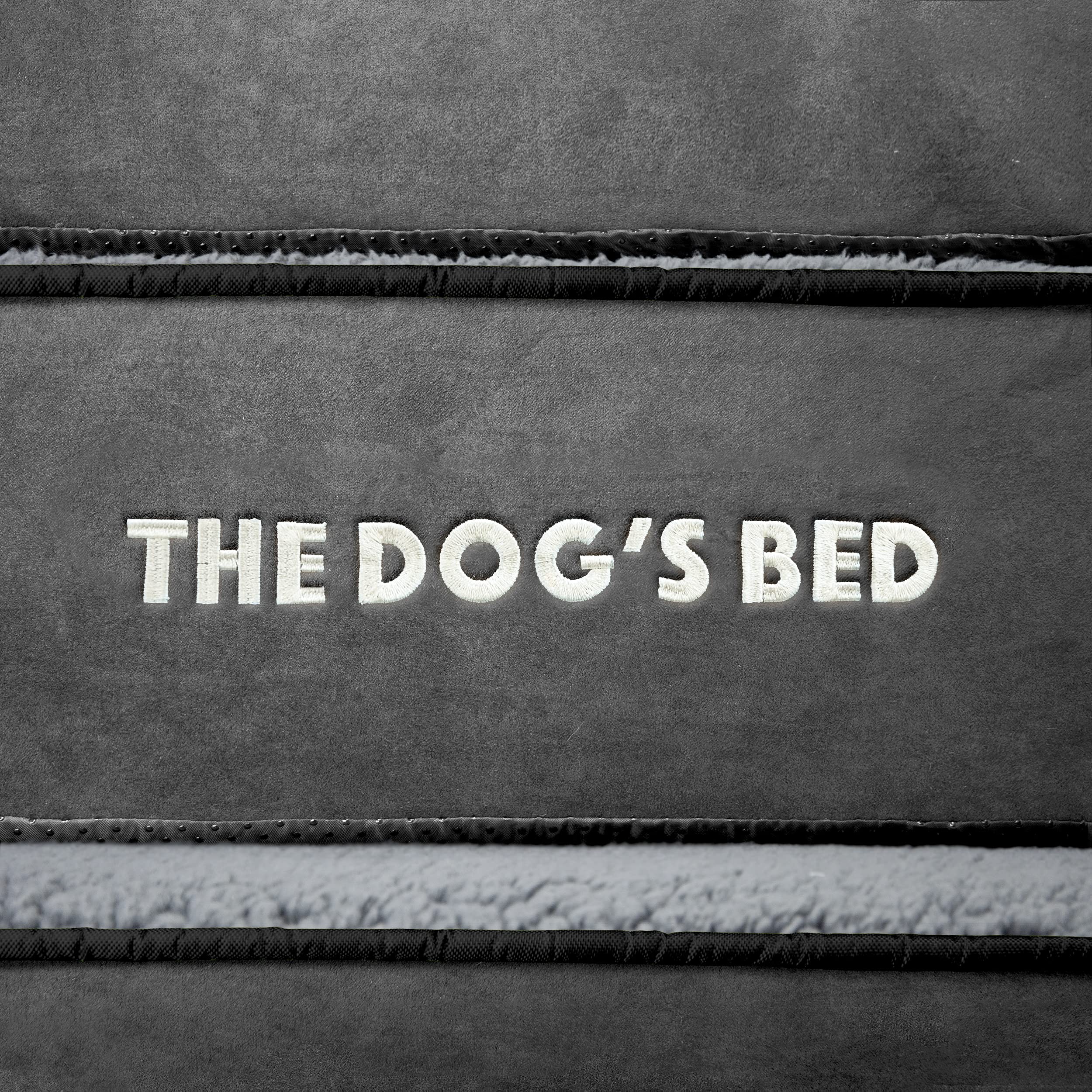 **Orthopedic Memory Foam Dog Bed for Large Dogs - XL Grey Plush (46