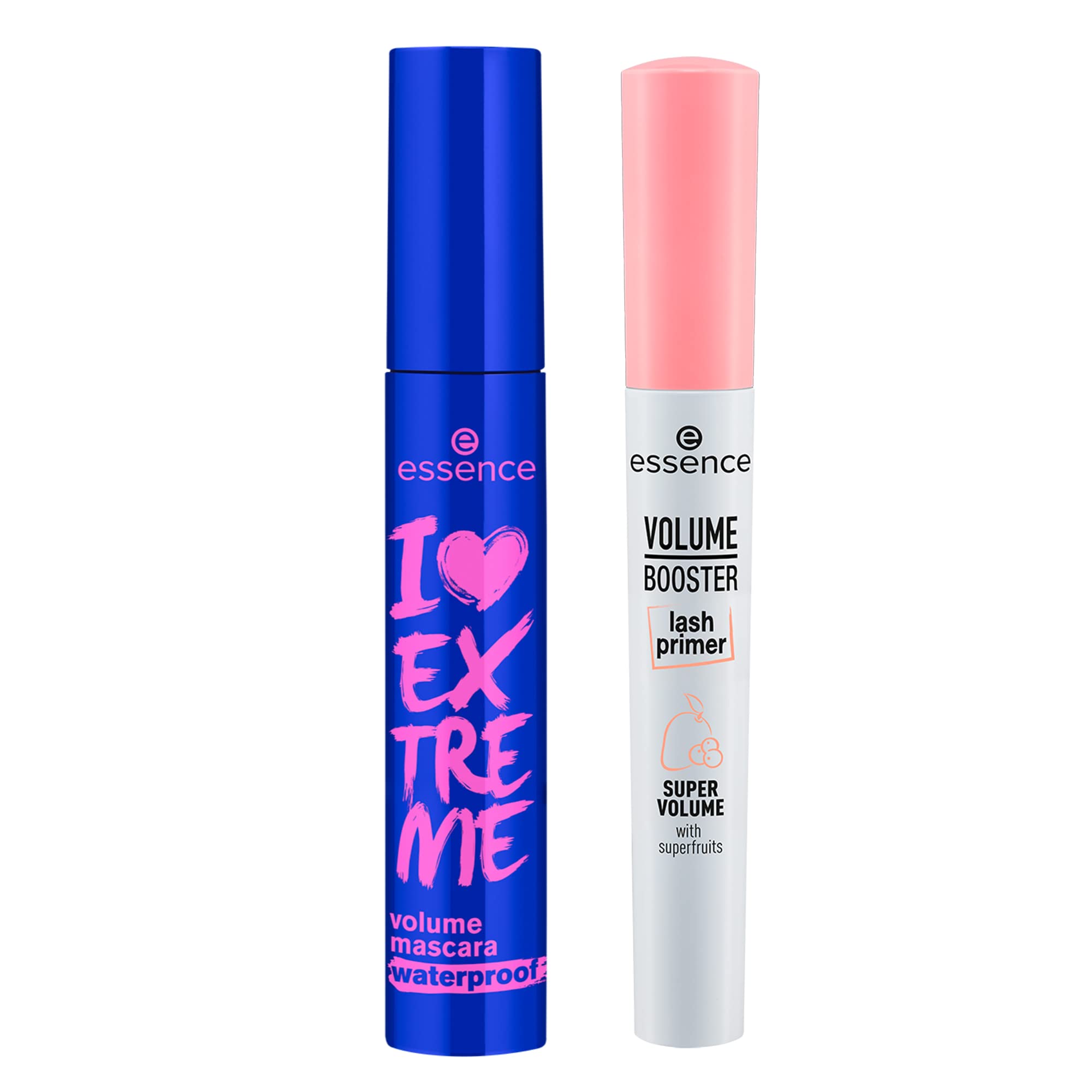 Waterproof Extreme Volume Mascara & Lash Primer Set - Lengthening & Volumizing Mascara Bundle for Dramatic Lashes | Perfect for Parties, Weddings & Everyday Glam