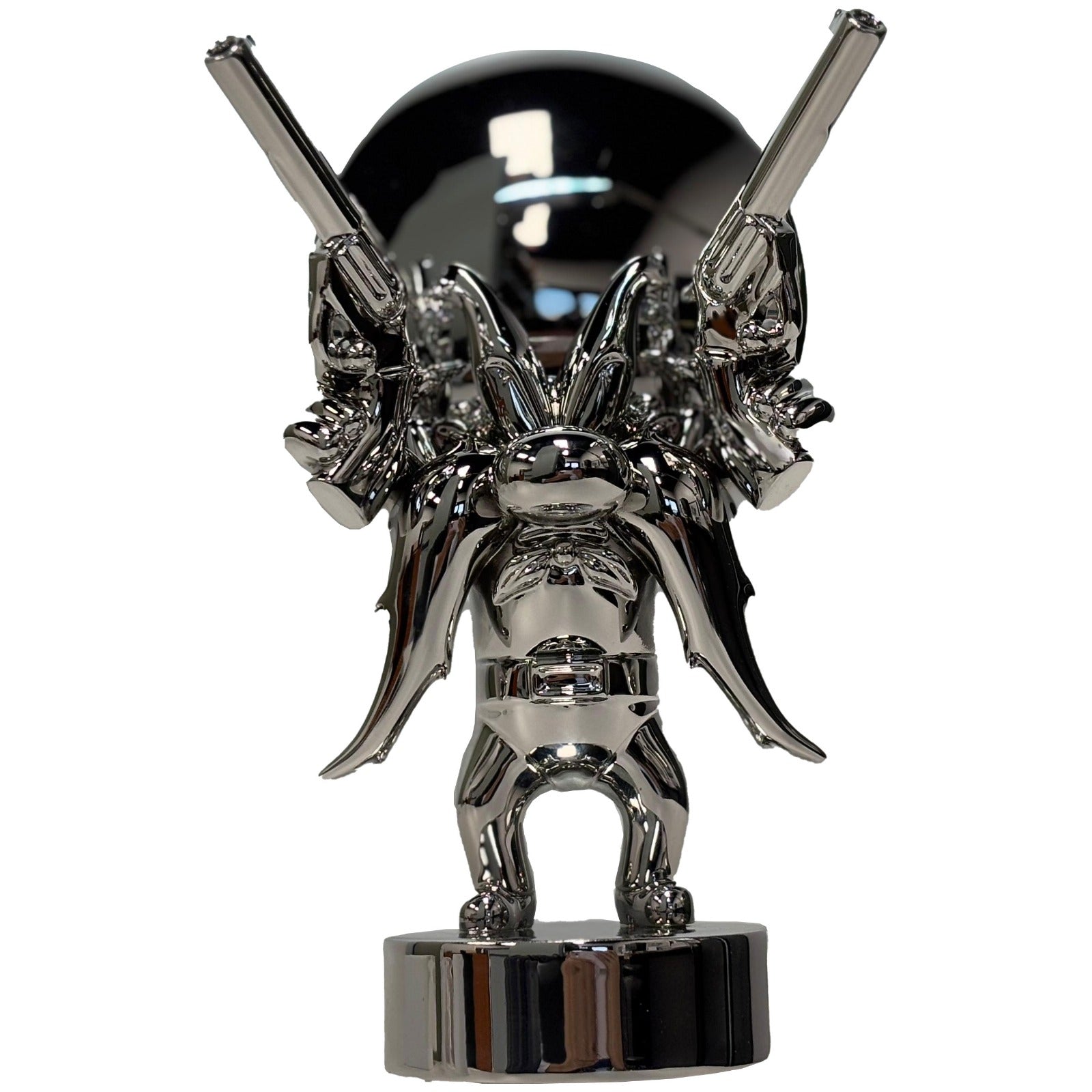 Yosemite Sam Chrome Hood Ornament for Semi Trucks - Durable Car Accessory for Truck Drivers & Road Trips