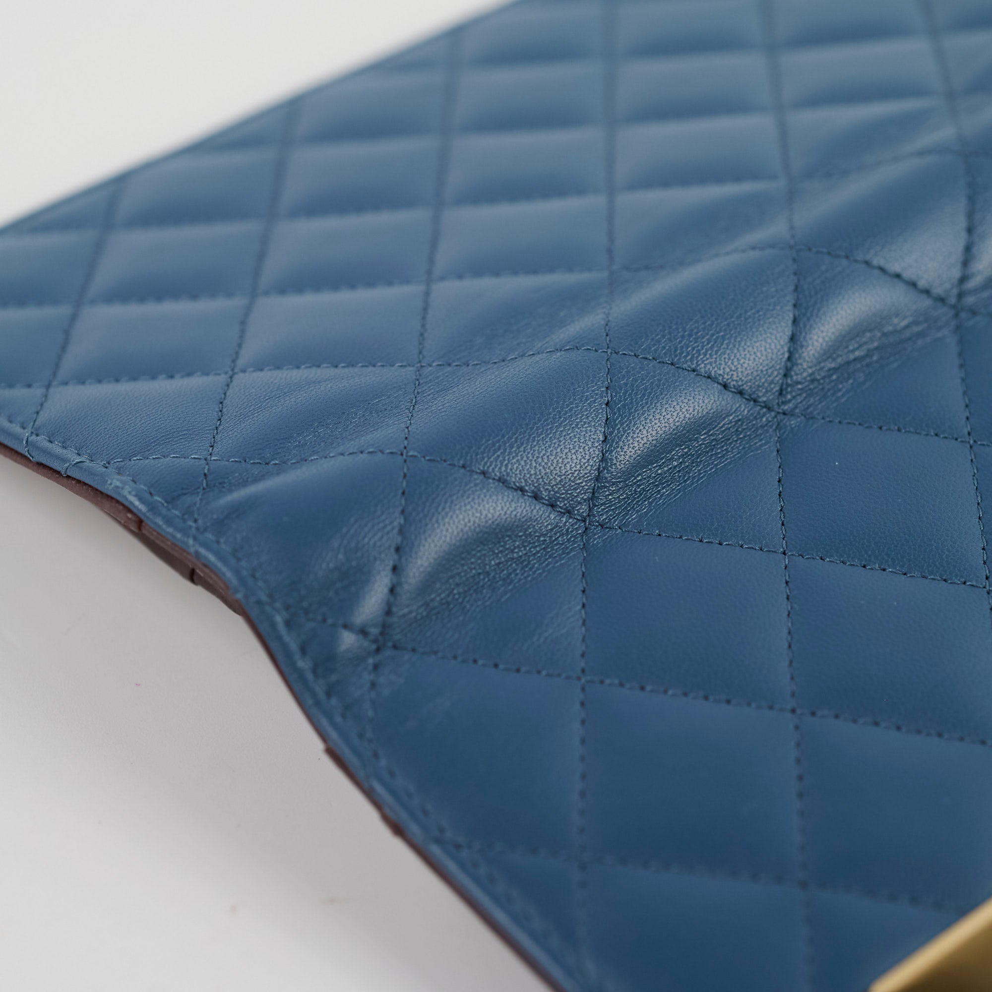 Chanel Lambskin Quilted Long Wallet in Blue - Series 22 Luxury Leather Card Holder for Women | Perfect for Everyday Use, Travel & Special Occasions