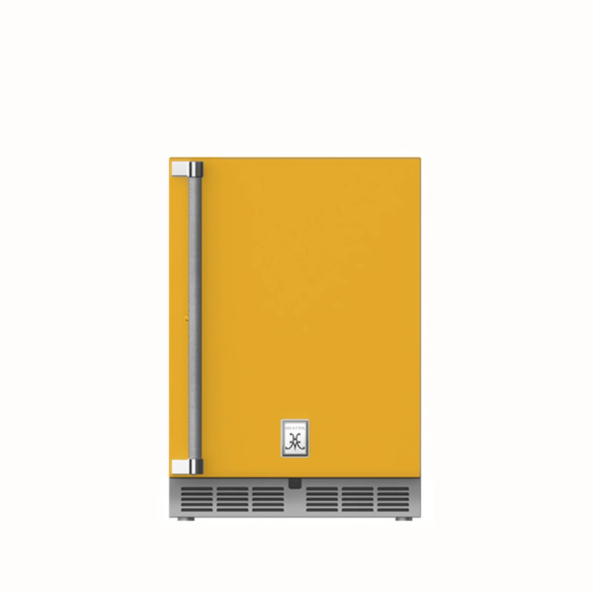 Hestan 24 Inch Outdoor Refrigerator with Solid Door - Stainless Steel GRS24 Model for Patio, Poolside & Backyard Entertaining