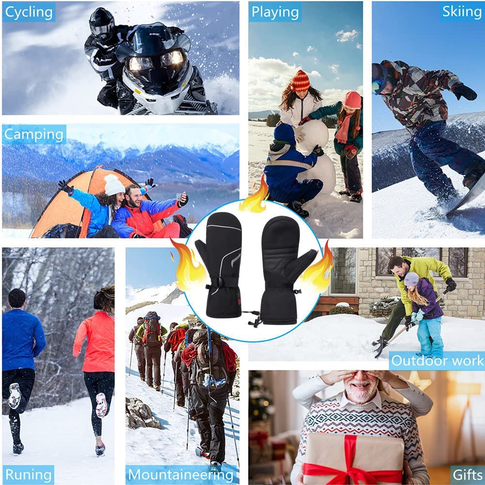 Savior Electric Heated Glove Liners - Rechargeable Thin Winter Gloves for Men & Women - Perfect for Driving, Typing, Running & Outdoor Activities