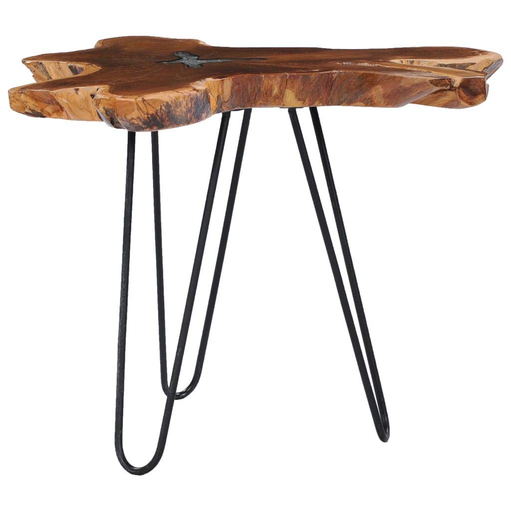 Premium Solid Teak Wood & Polyresin Square Coffee Table - 27.5