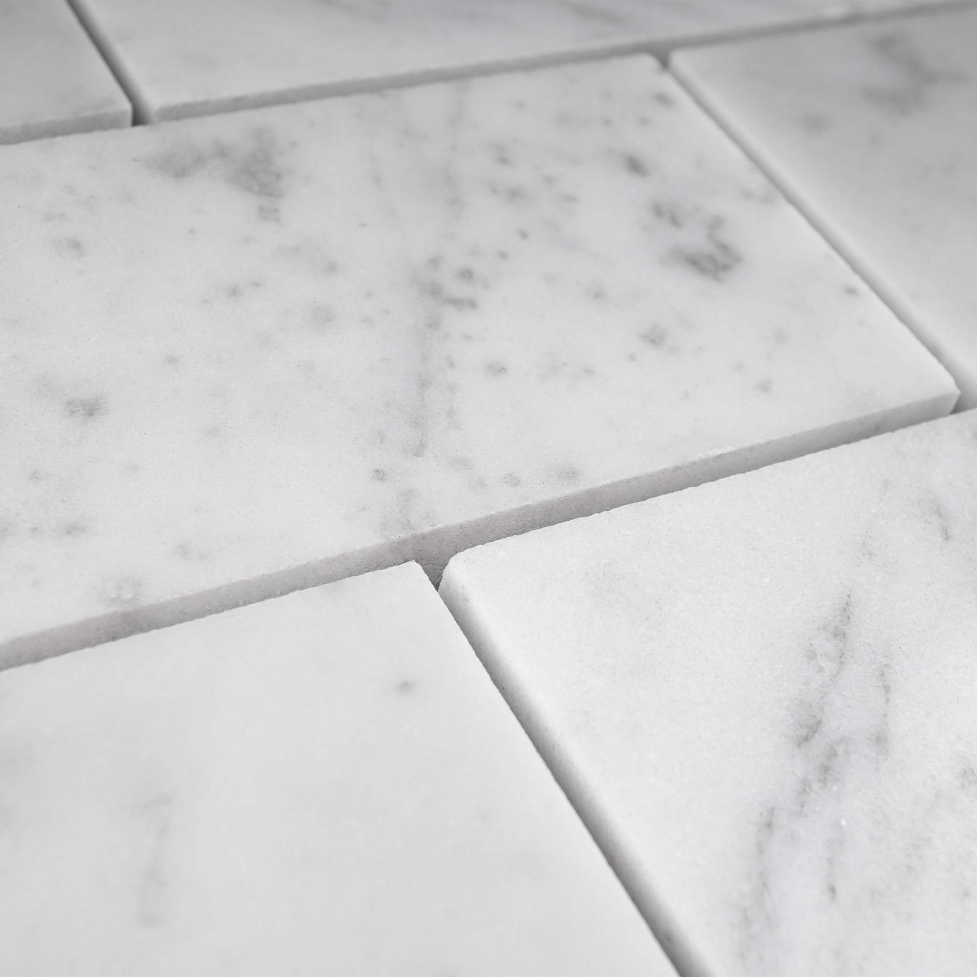 Premium 2x4 White Carrara Marble Mosaic Tile Backsplash - 10 Sheets Pack - Natural Stone Wall & Kitchen Backsplash - Perfect for Bathroom, Shower, and Fireplace Accent Walls