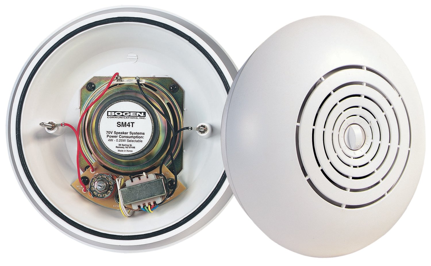 Bogen SM4T Easy Install Ceiling Speaker - High-Quality In-Ceiling Audio System for Home Theater, Background Music & Commercial Use