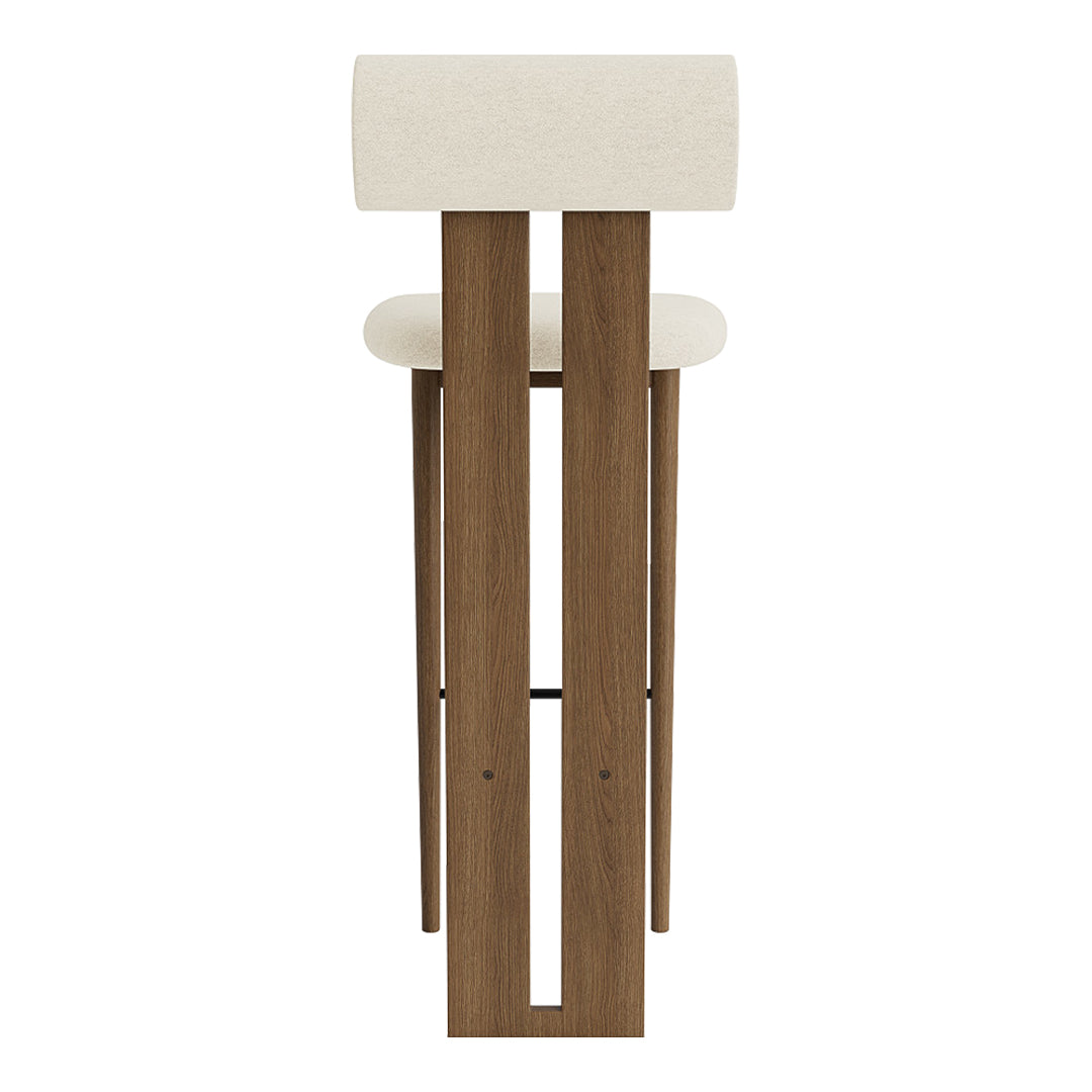 Norr11 Hansen Hyldahl Hippo Bar Stool - Modern Scandinavian Bar Chair for Kitchen, Dining & Lounge - Perfect for Home, Cafe & Restaurant Decor