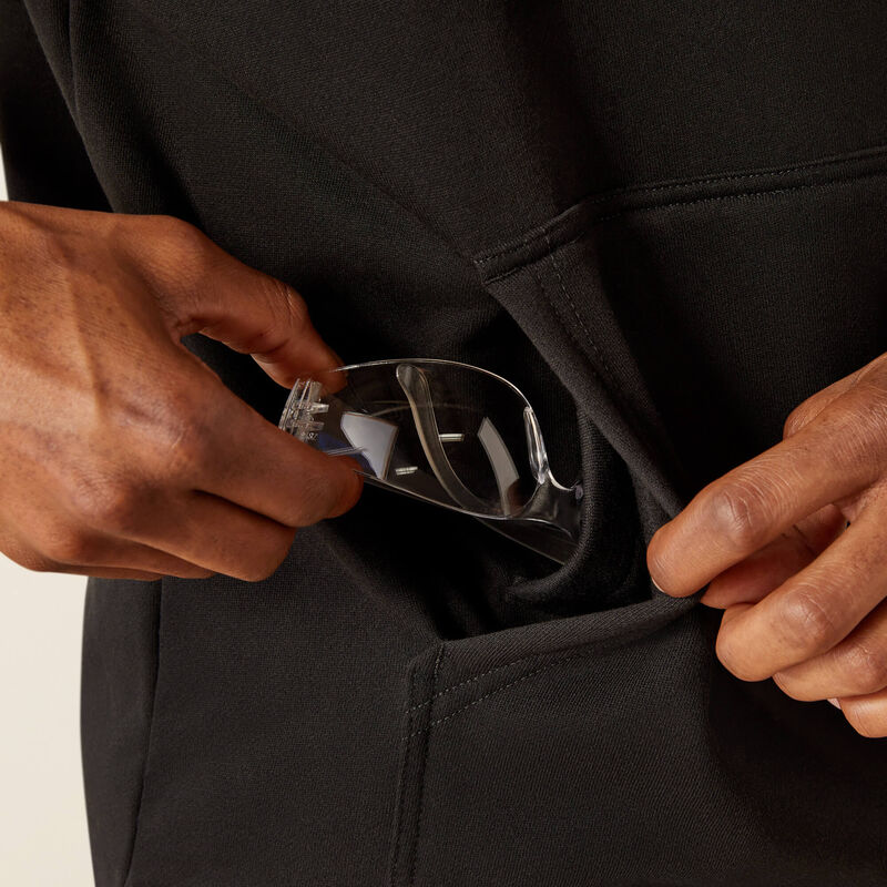 Workman Hardhead Hoodie - Black - Durable & Comfortable Workwear for Construction & Outdoor Activities
