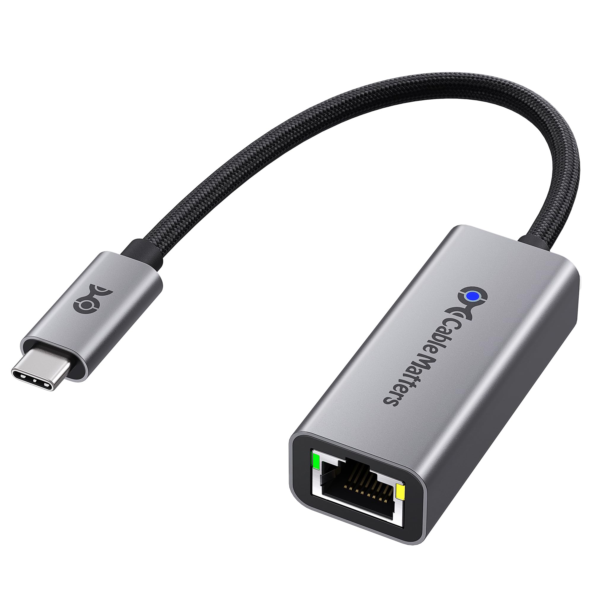 USB C to 2.5Gb Ethernet Adapter - Fast 2.5Gbps for MacBook & Laptops - Home/Office Use