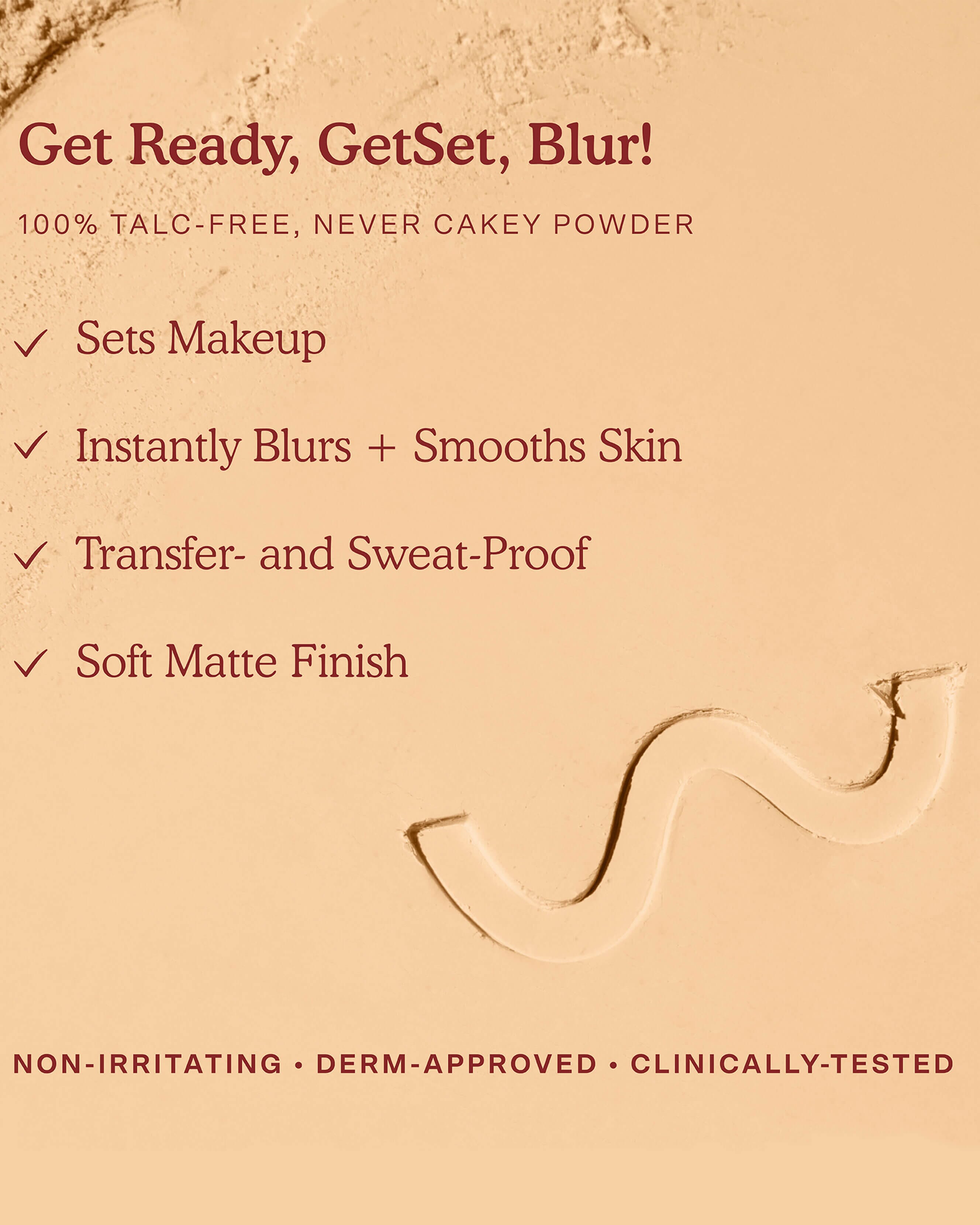 GetSet Blur™ Talc-Free Pressed Setting Powder - Oil Control & Pore Minimizing Makeup for Flawless Finish | Perfect for Daily Wear & Photo Shoots