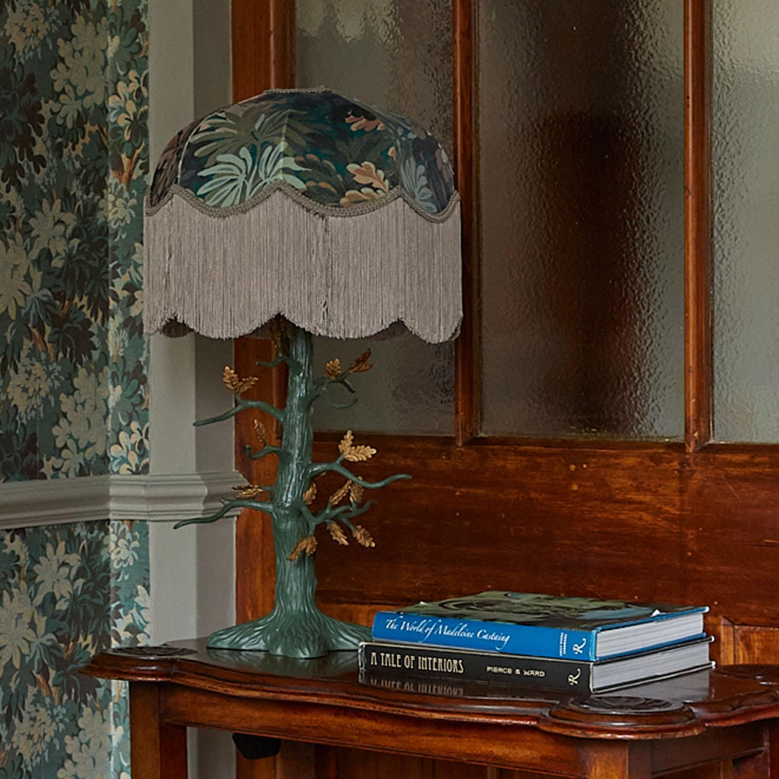 FORIS Velvet Tilia Lampshade - Cerulean Blue Fabric Lamp Shade for Bedroom, Living Room & Nursery Decor | Elegant Lighting Accessory for Table Lamps & Floor Lamps