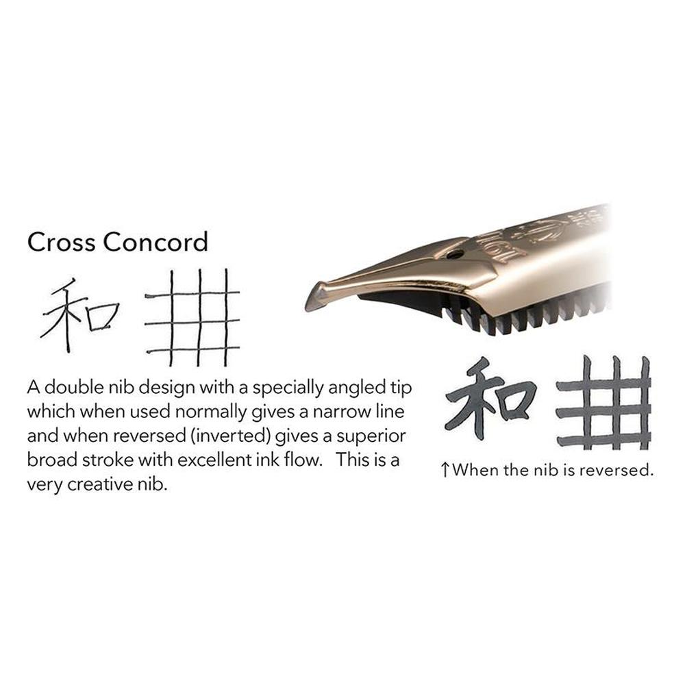 Premium Sailor Fountain Pen with Specialty Nib - Cross Concord Design for Smooth Writing | Ideal for Calligraphy, Journaling & Professional Use