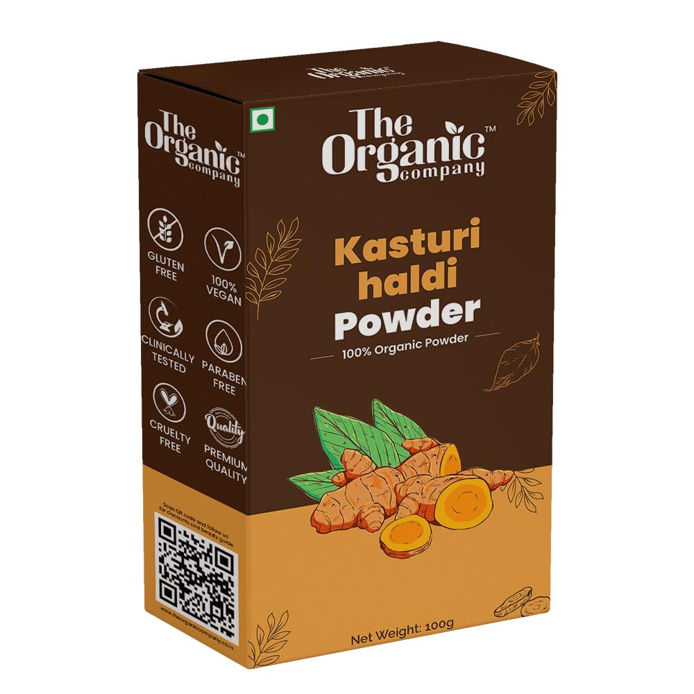 Organic Kasturi Haldi Powder for Brightening & Glowing Skin - 100% Pure Wild Turmeric Face Mask for Acne, Dark Spots & Skin Radiance - Natural Beauty Treatment for Face & Body Care - Perfect for DIY Skincare & Ayurvedic Remedies