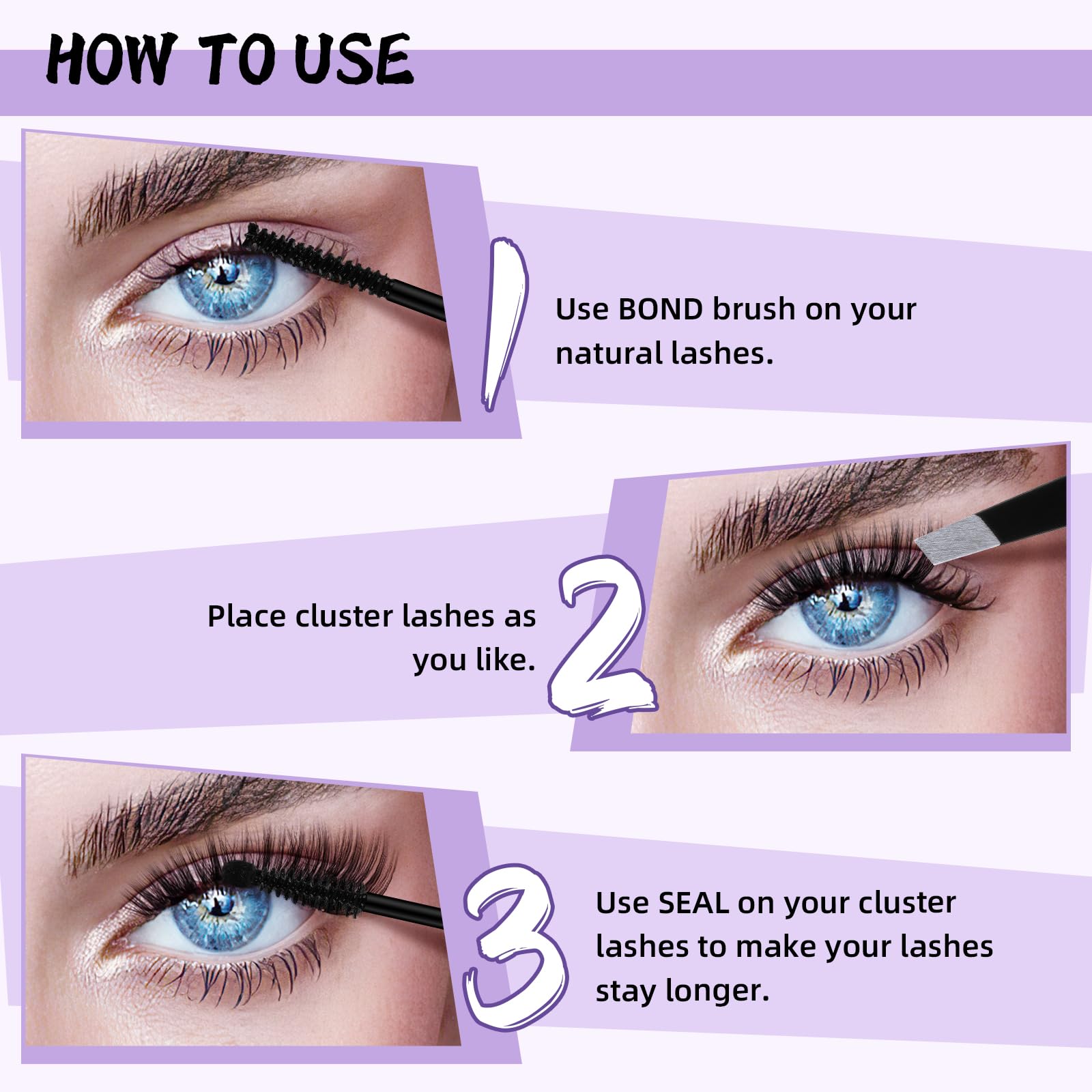 B&Q LASH Lash Seal 10ml - Waterproof Eyelash Extension Sealant for Cluster Lashes, Long Lasting Lash Bond Lock, Overnight Lash Sealer (Black) - Perfect for Salon Professionals & DIY Lash Extensions at Home