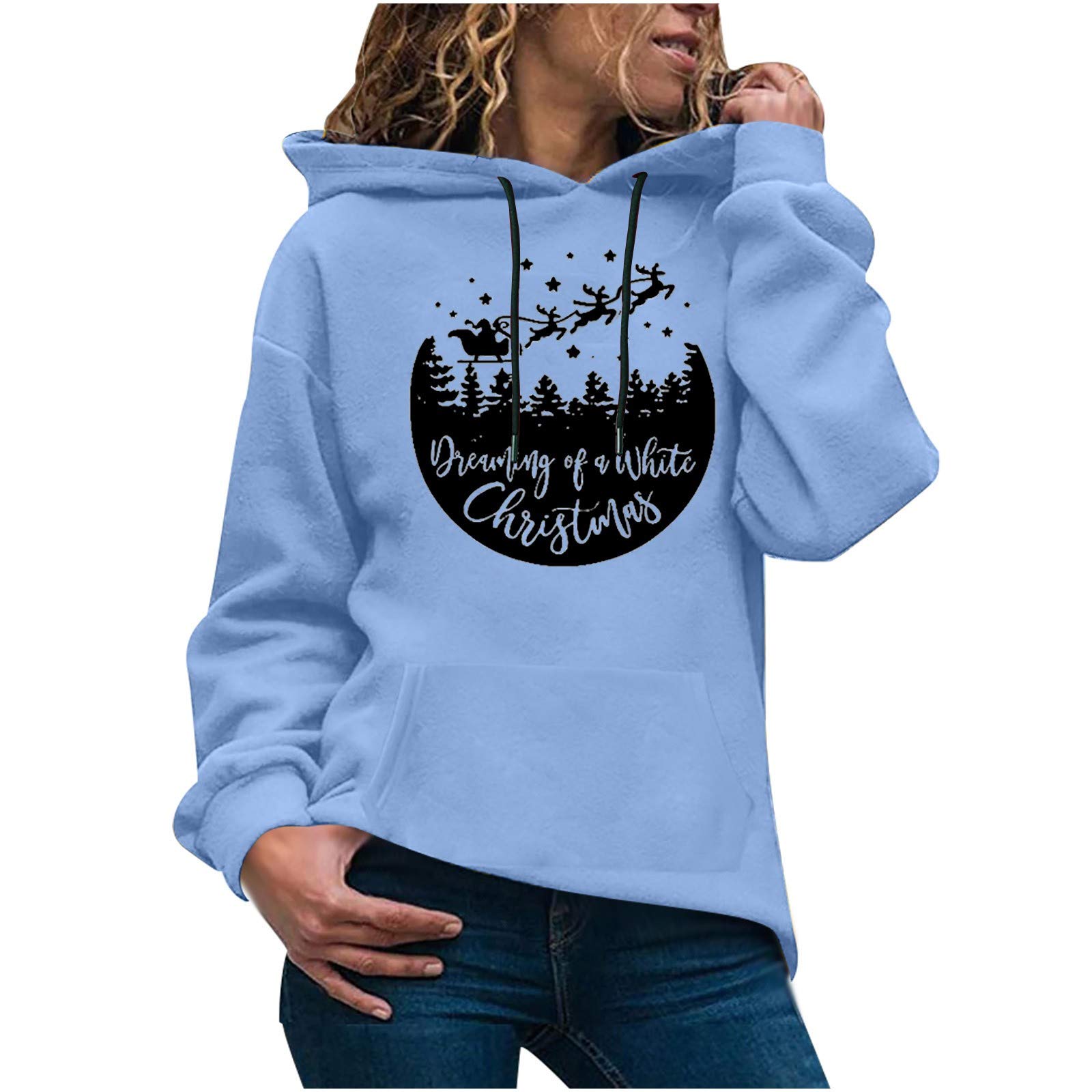 Women's Loose Fit Fashion Hoodies & Sweatshirts - Cozy Winter Tops for Casual Wear, Christmas Gifts & Holiday Outfits