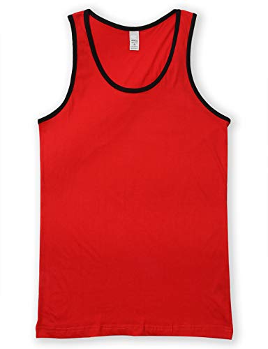 Contrast Trim Red Black