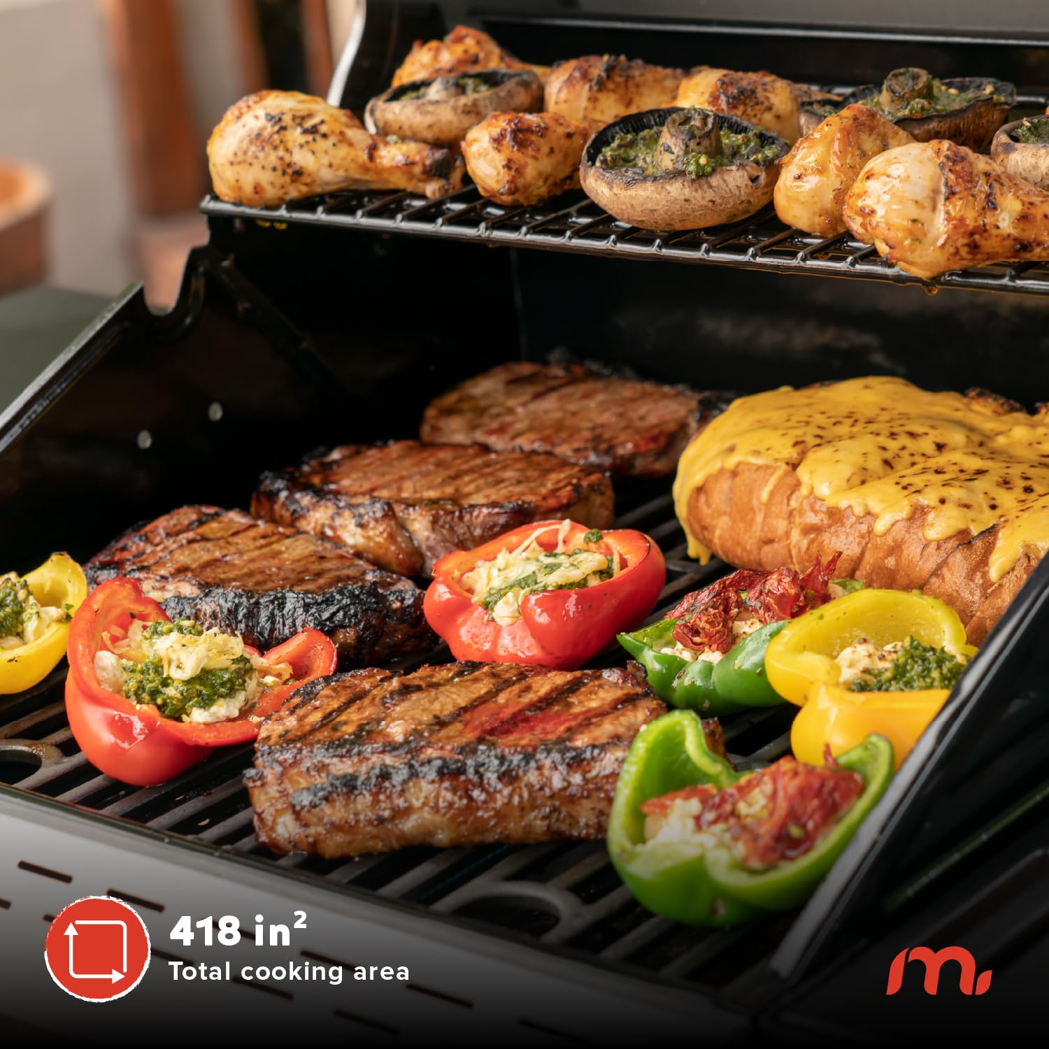 2-Burner Propane Gas Grill with Foldable Side Tables - 28,000 BTU Outdoor BBQ Grill for Camping, Backyard, Patio & Picnics - Silver & Black (Model 720-0864MA) | Ideal for Tailgating, Family Gatherings & Summer Cookouts