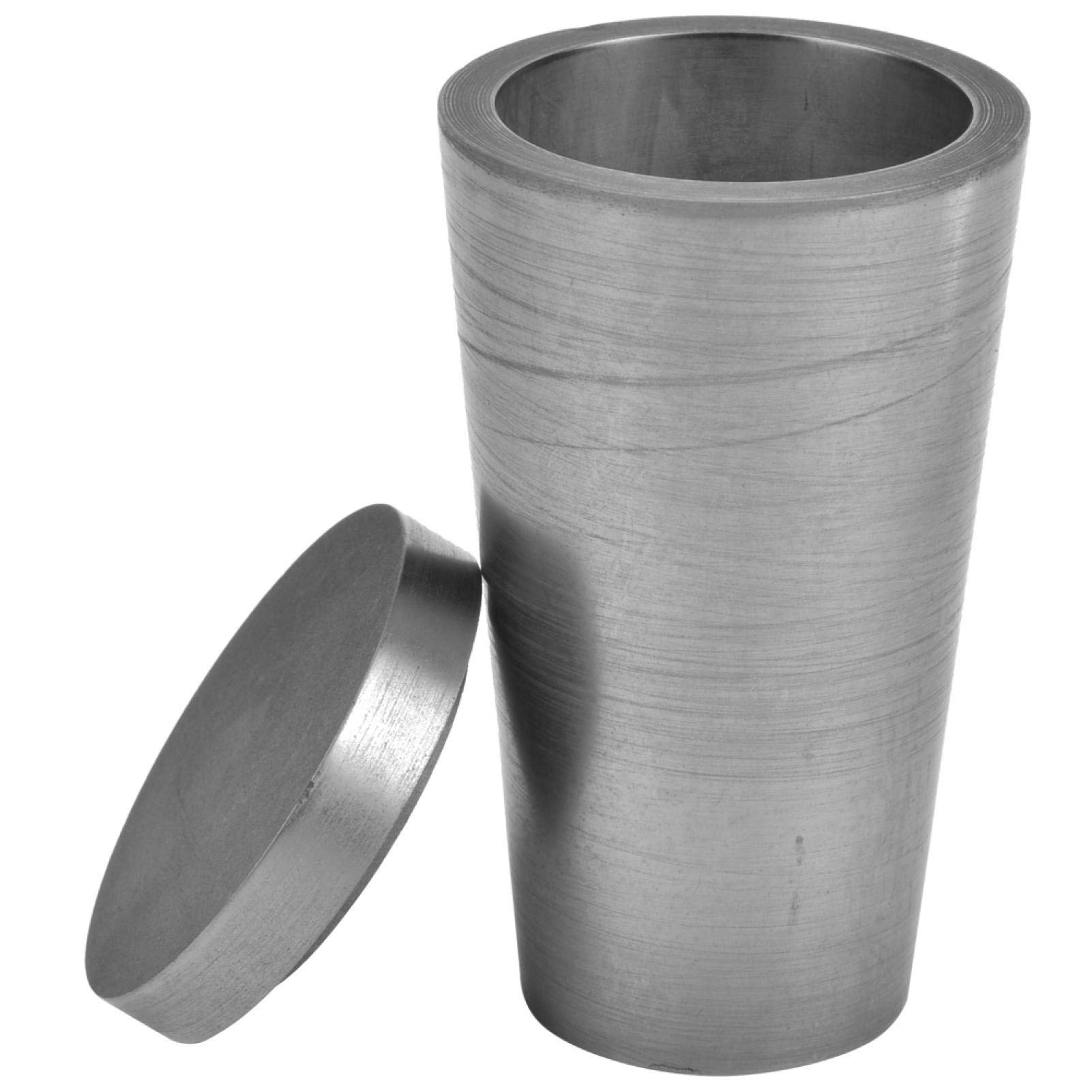 Premium Graphite Crucible for Melting Gold, Silver, Copper, Brass & Aluminum - 60x105mm with Lid - High-Temperature Resistant for Jewelry Making, Metal Casting & DIY Projects