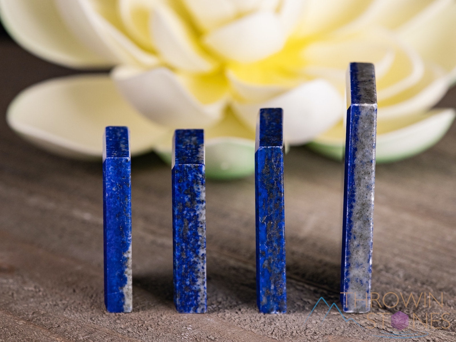Lapis Lazuli Gemstone Cabochon - Rectangle Shape for Jewelry Making, Healing Crystals, DIY Crafts (E1707) - Perfect for Necklaces, Bracelets & Spiritual Healing