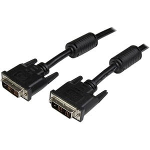 2m DVI-D Single Link Cable - Male to Male DVI-D Monitor Cable for 1920x1200 Resolution - High Speed Digital Video Connection for PC, Monitor, Projector - Black 2 Meter Cable for Home Office & Gaming Setup