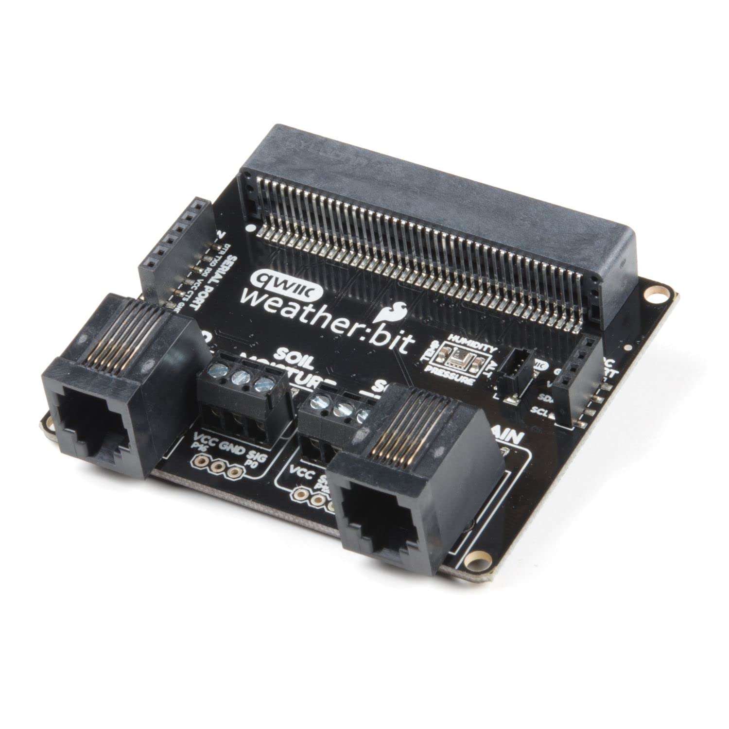 SparkFun Weather:bit - Micro:bit Compatible Carrier Board (Qwiic) with Barometric Pressure, Humidity & Temperature Sensors | STEM Education, Classroom Projects, MakerSpace & Home Learning Activities