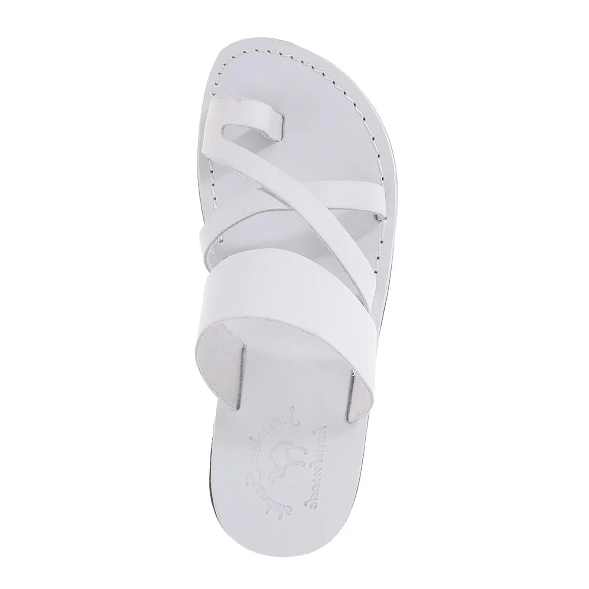 The Good Shepherd Men's Leather Toe Loop Slide Sandals - Comfortable & Stylish for Beach, Pool, and Casual Summer Wear