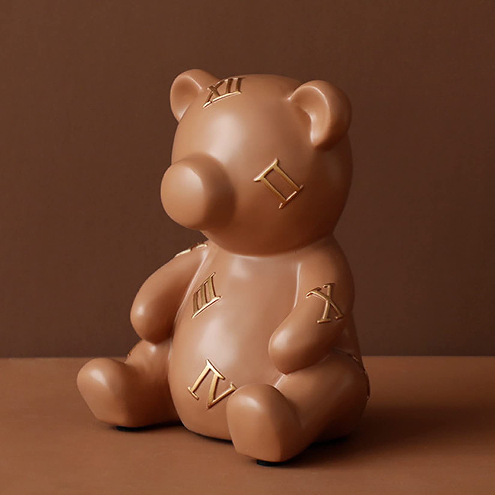 Bear Figurines - Modern Home Decor Sculptures & Art Statuettes for Kids | Cute Animal Ornaments for Nursery, Living Room & Gift Giving