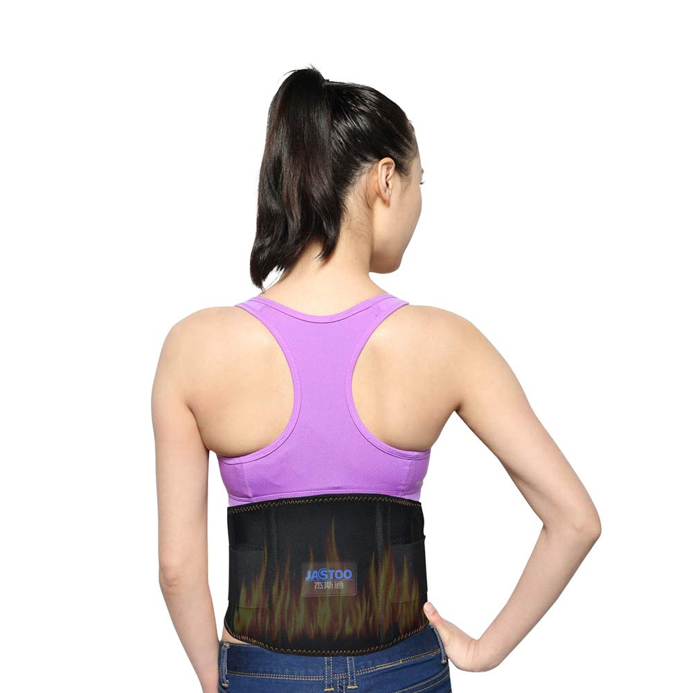 Hot & Cold Therapy Lumbar Support Belt - Far Infrared Heating & Vibration Massage for Lower Back Pain Relief - Adjustable Waist Brace for Sciatica, Herniated Disc & Spine Support (Ideal for Office Work, Driving & Post-Surgery Recovery)