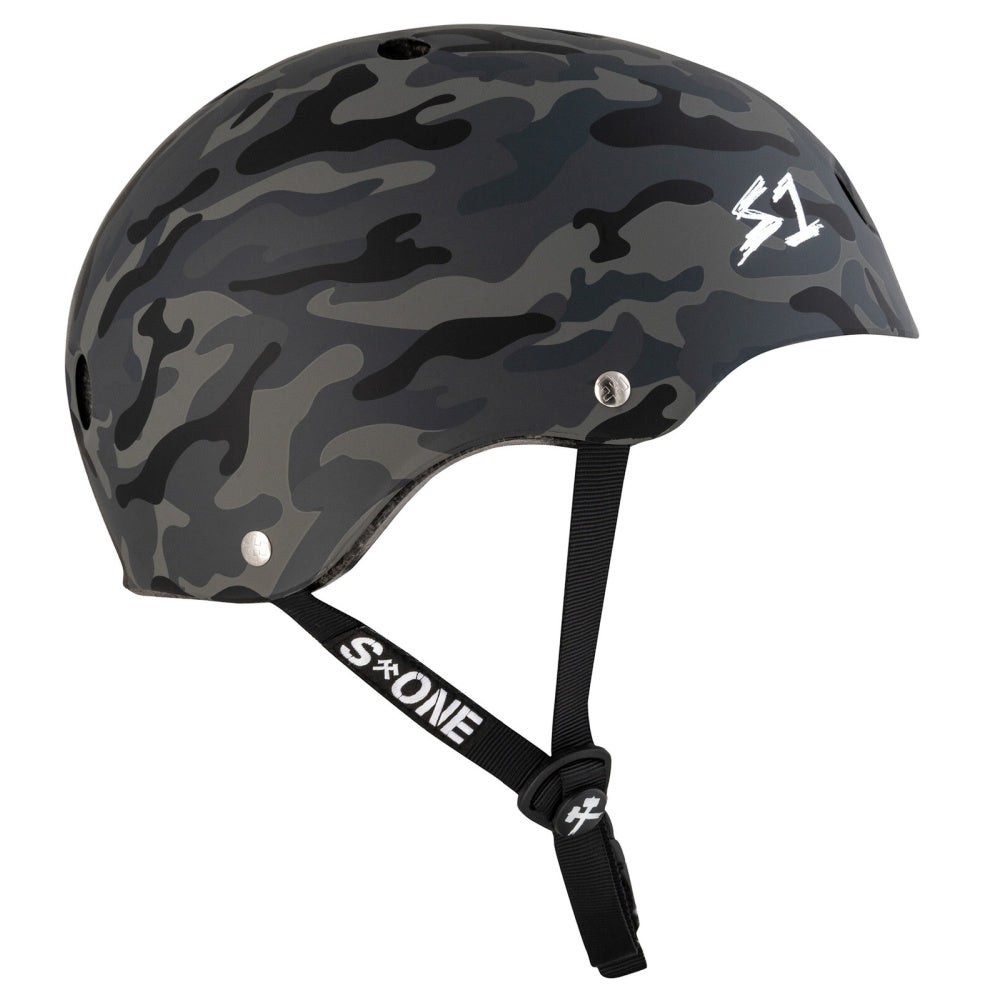 S One Lifer Helmet - Black Camo | Skateboard & BMX Bike Safety Gear | Perfect for Urban Riding & Extreme Sports