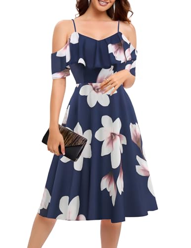 Navy Blue Flower