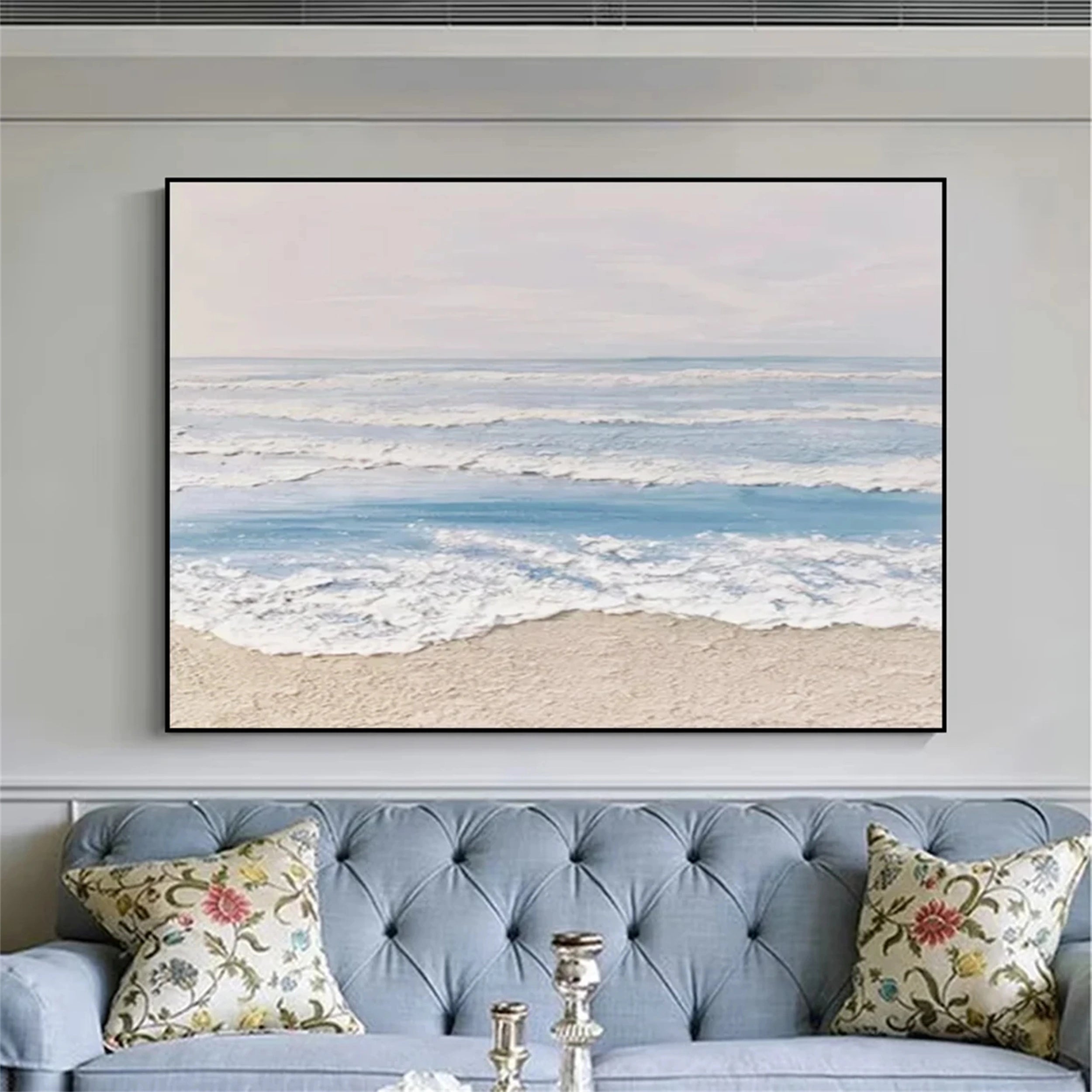 Ocean and Sky Painting #OS085 - Stunning Coastal Wall Art for Living Room, Bedroom & Office Decor