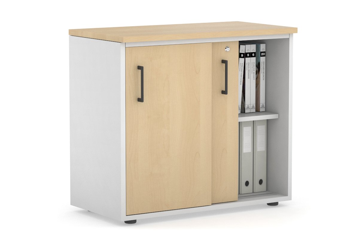 Modern Sliding Door Credenza Cabinet - 31.5