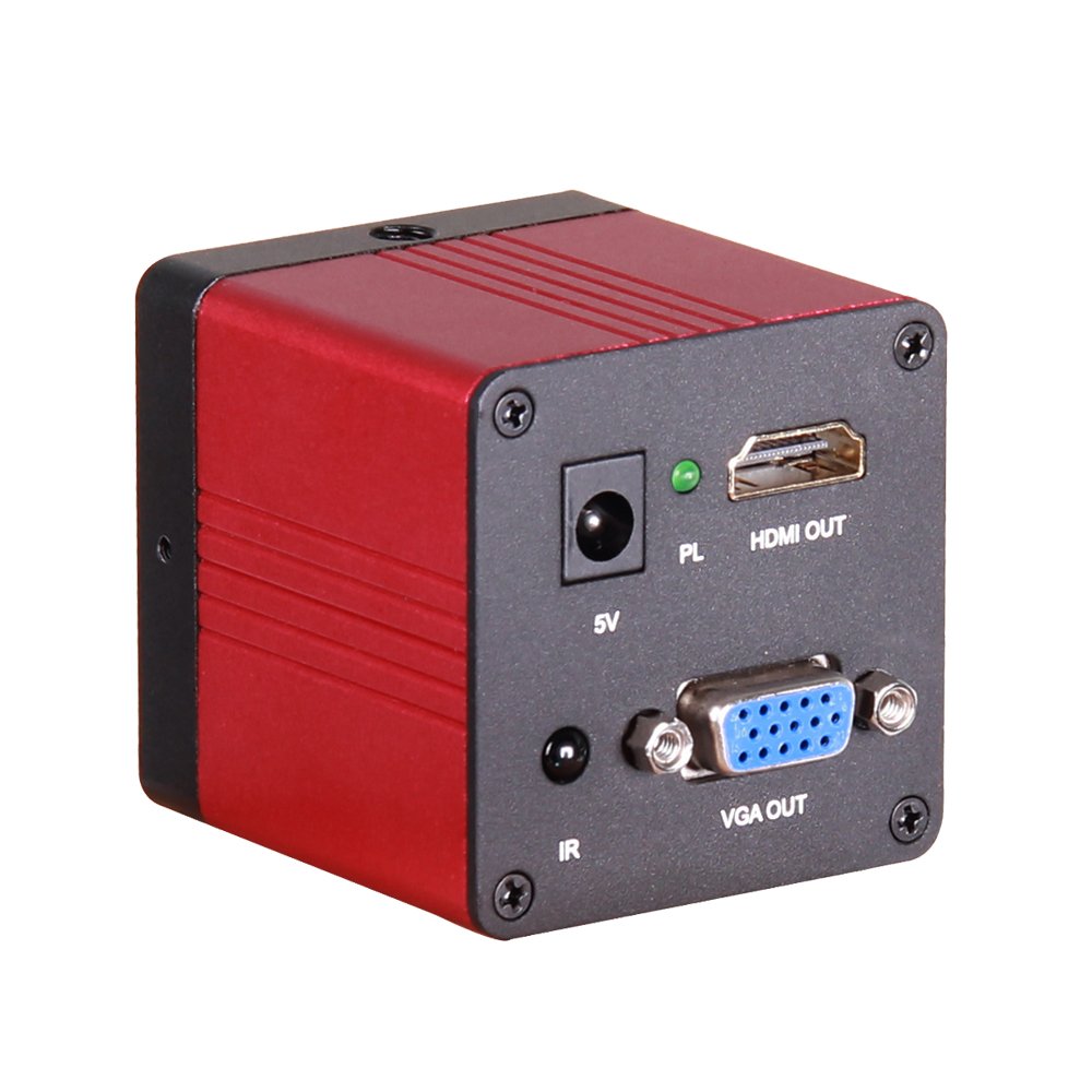 1080P 60FPS Industrial Video Microscope Camera with HDMI & VGA Outputs for Mobile Phone Repair | PCB Inspection | Jewelry Appraisal | Soldering Work