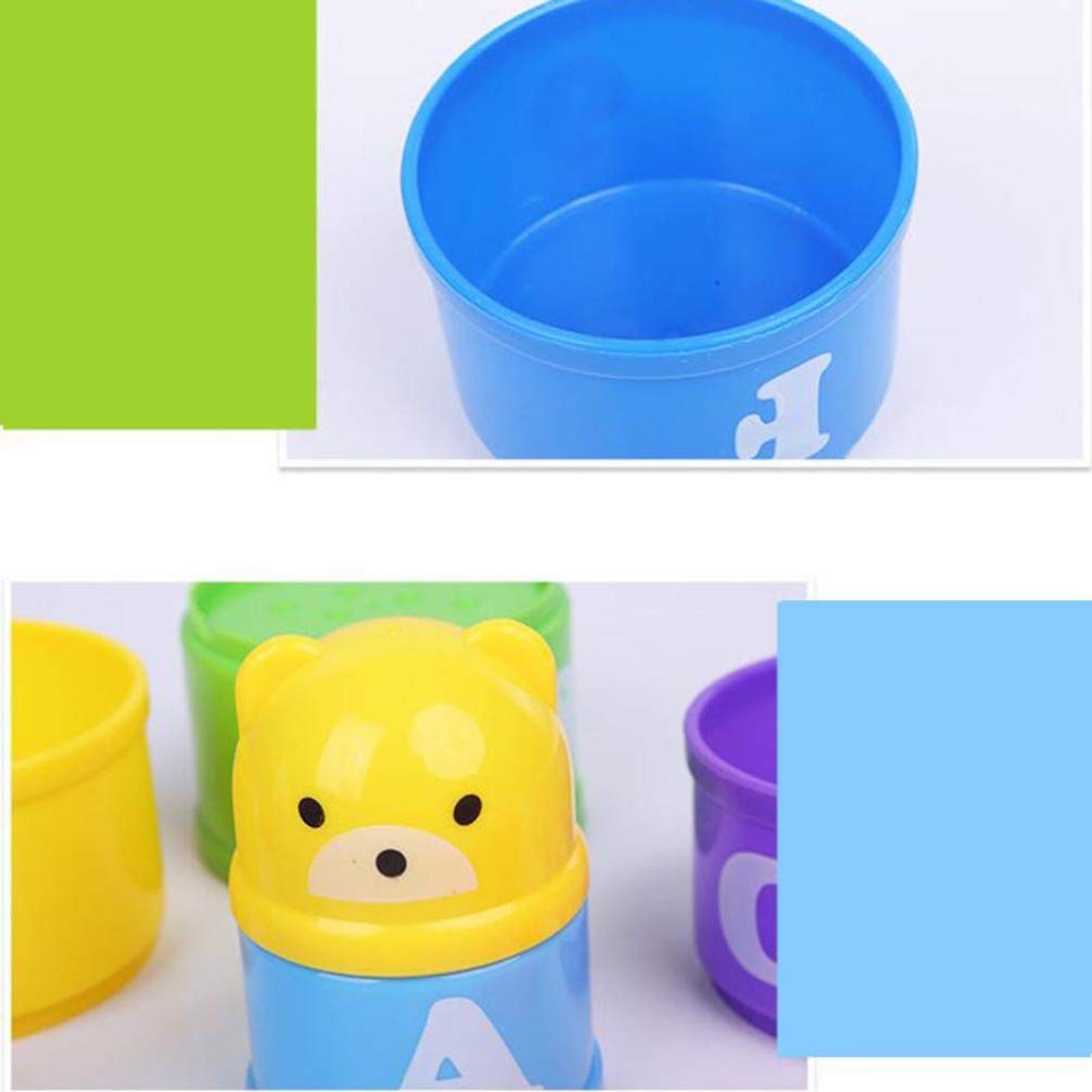 POPETPOP 9pcs Bird Stacking Cup Toys - Interactive Parrot Training & Chewing Toys for Parakeets, Cockatiels | Educational Cage Enrichment for Mental Stimulation & Playtime Fun