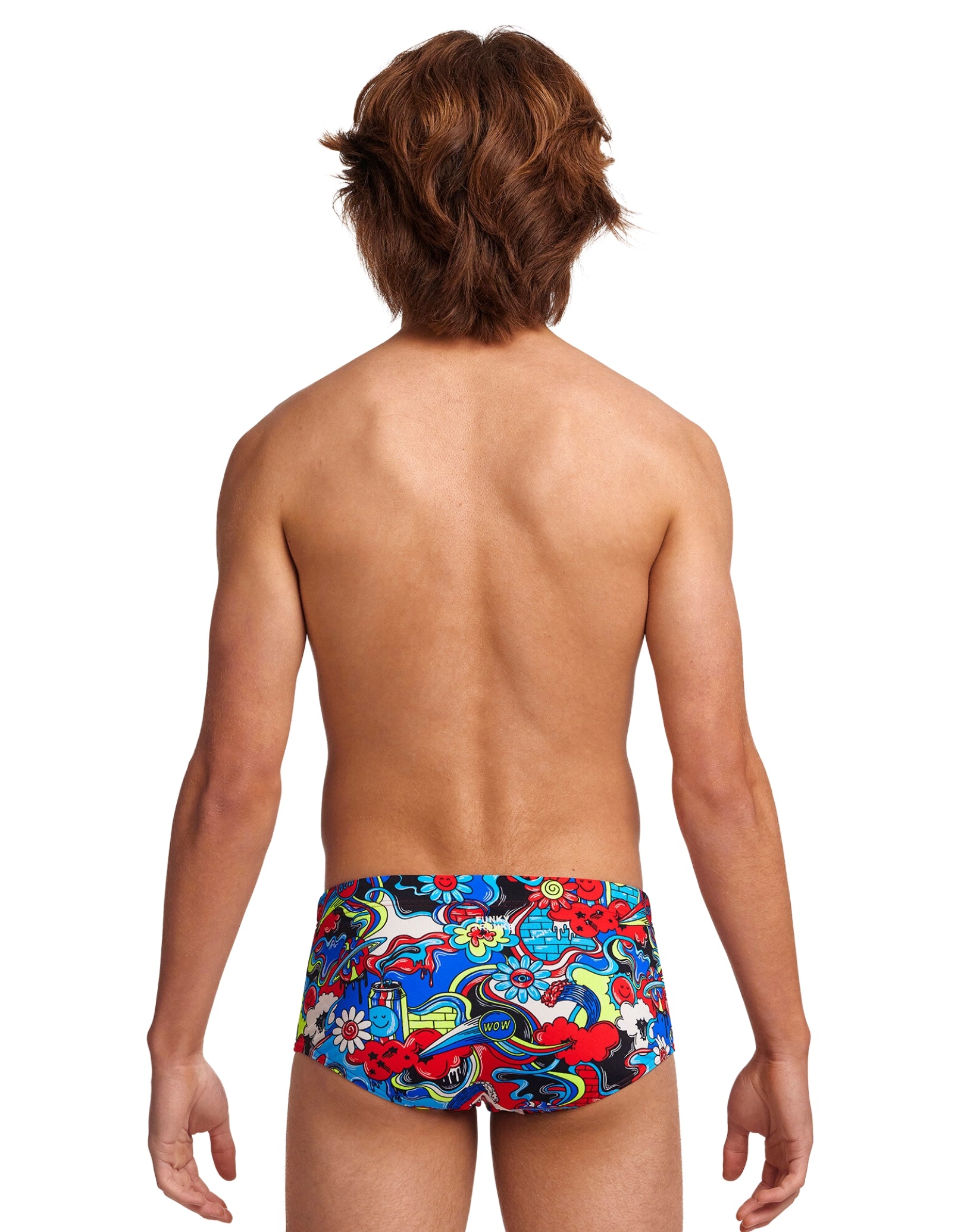 Happy Jack Sidewinder Boys' Swim Trunks - Quick-Dry, UPF 50+ Sun Protection, Multi-Color Swim Shorts for Beach, Pool & Summer Water Activities