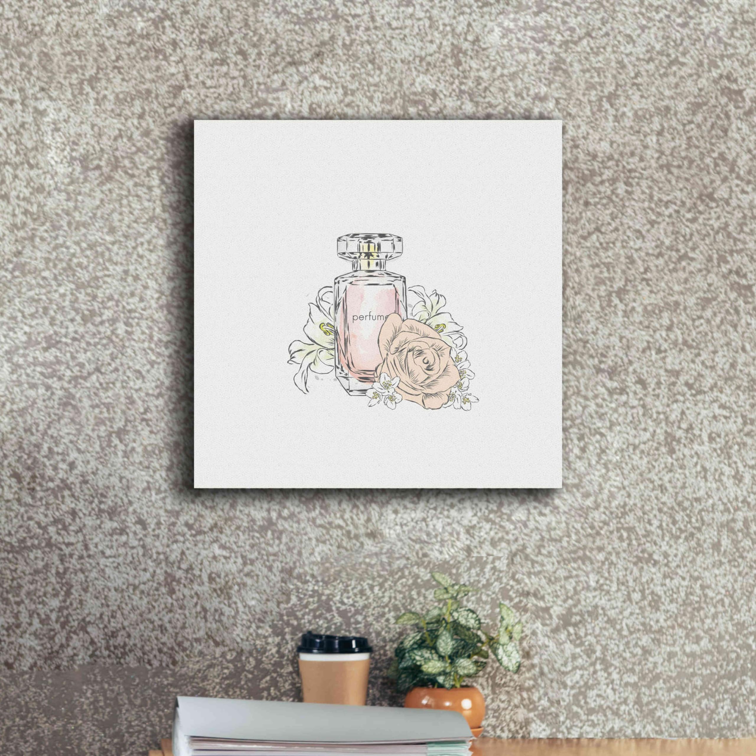 Incado Epic Graffiti 'Perfume VII' Giclee Canvas Wall Art Print - 18x18 Inches Modern Home Decor for Living Room, Bedroom & Office