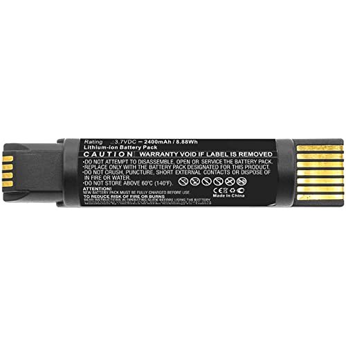 Synergy Digital Barcode Scanner Batteries - 5-Pack Li-ion 3.7V 2400mAh Replacement for Honeywell 50139108-001 | Perfect for Retail, Warehouse & Logistics Scanning Operations