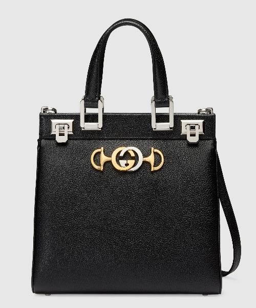 Gucci Zumi Small Top Handle Bag in Black Grainy Leather - Perfect for Work, Evening Events & Luxury Fashion Accessories