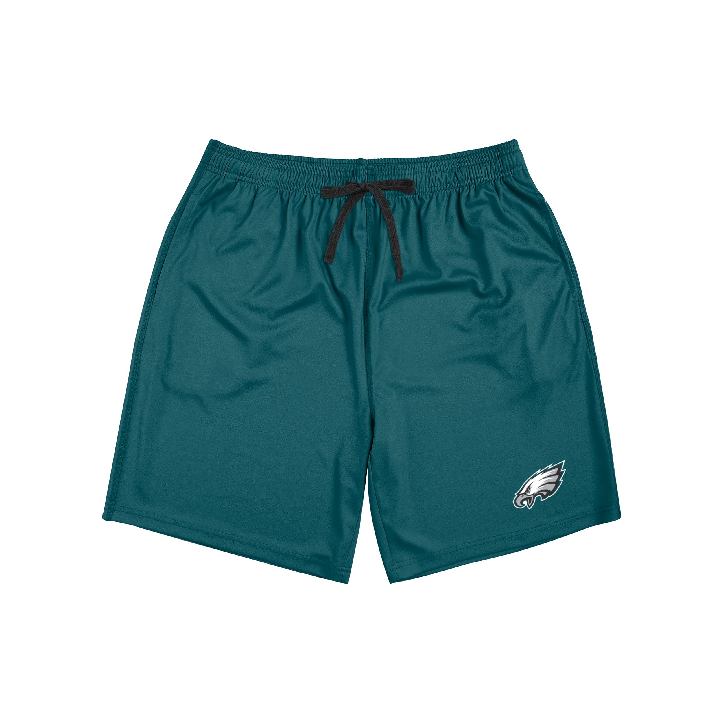 FOCO Men's NFL Logo Team Workout Training Shorts - Breathable Athletic Shorts for Football Fans, Gym & Running - Perfect for Sports, Training & Casual Wear