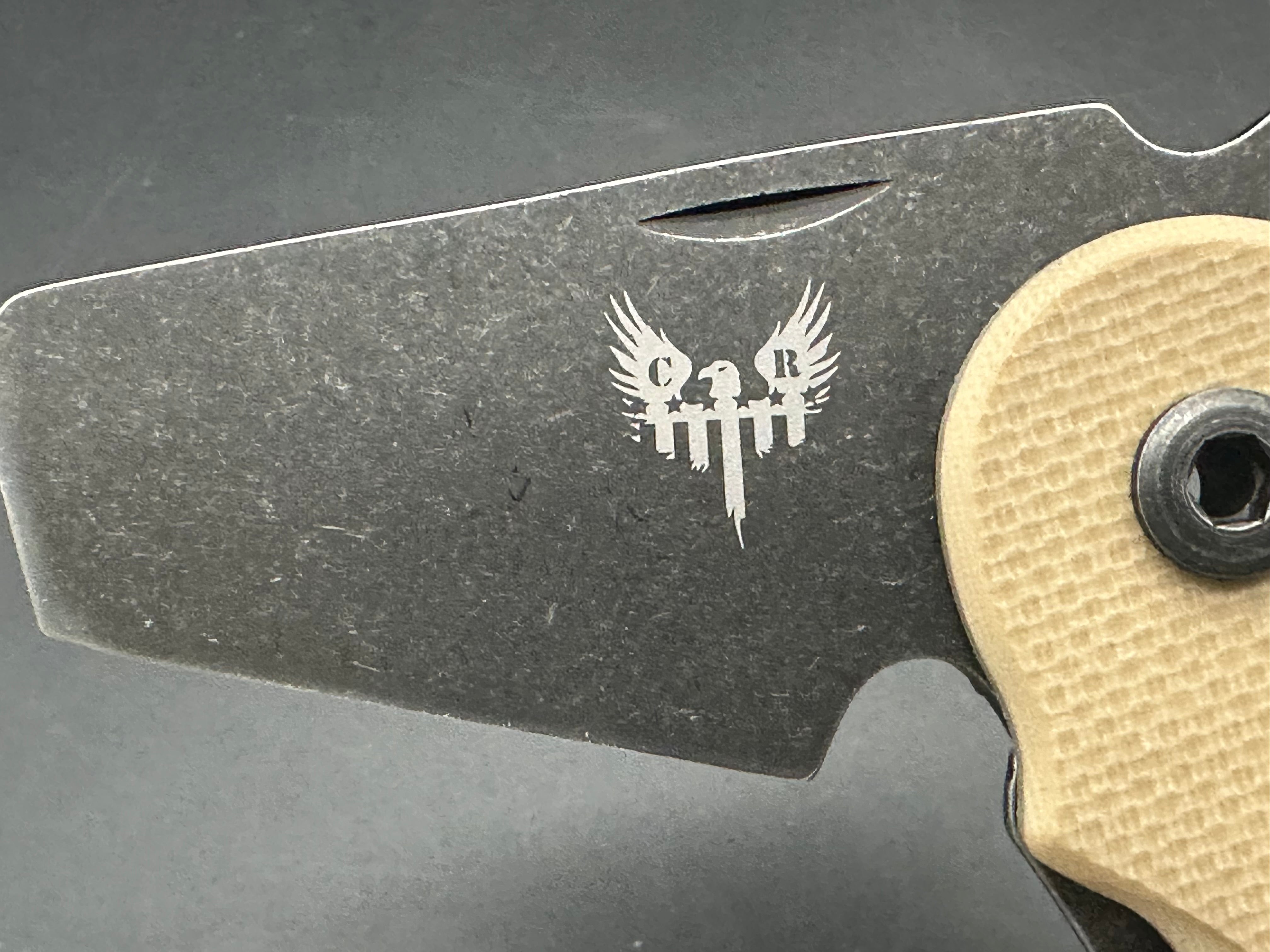 Combat Ready Knives E.D.A. Everyday Axe - Tan G10 Handle, 2.5