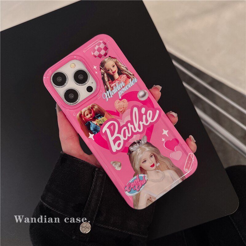 Barbie Princess Doll iPhone 14 Pro Max Case - Fashion Women's Phone Cover for iPhone XR/11 - Hard Shell with Silicone Protective Holder - Perfect for Daily Use, Travel & Gift Giving