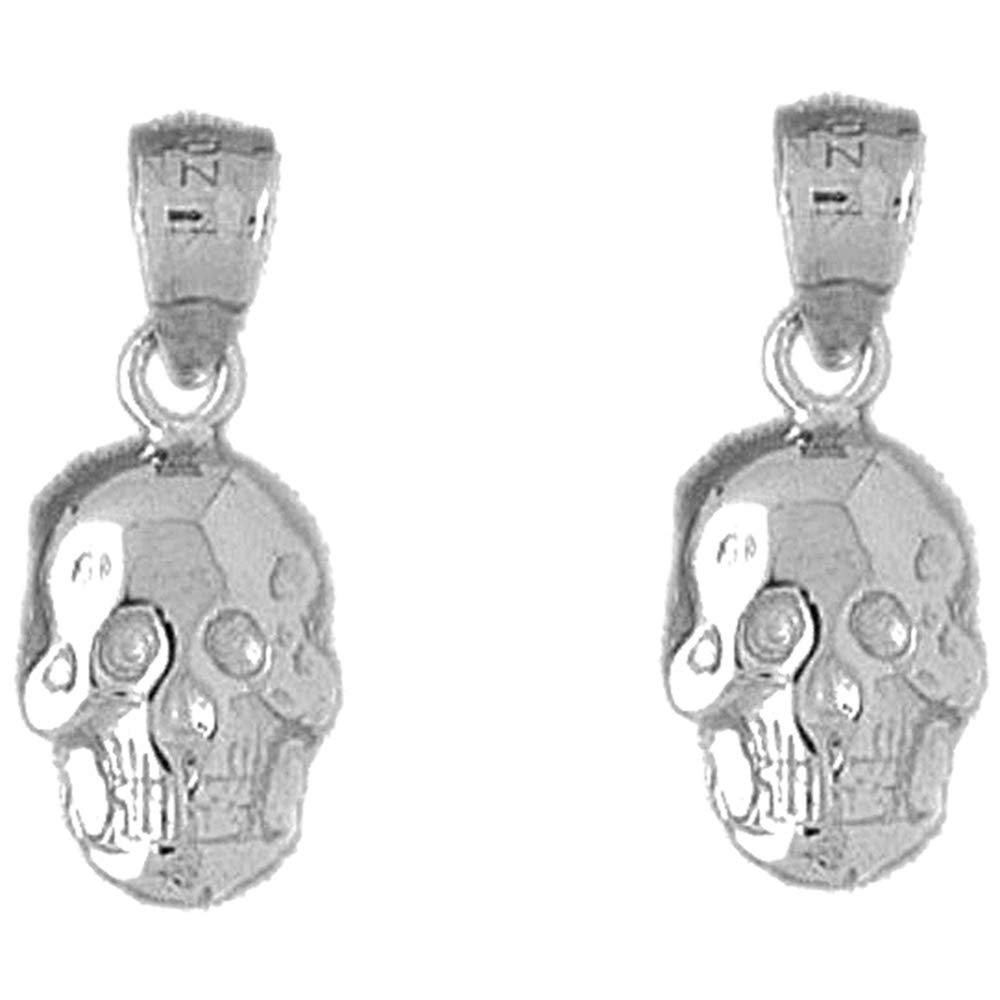 Pirate Earrings for Women - Sterling Silver Skull Lever Back Earrings | Handmade in USA | Gothic Jewelry for Halloween, Cosplay & Pirate Theme Parties