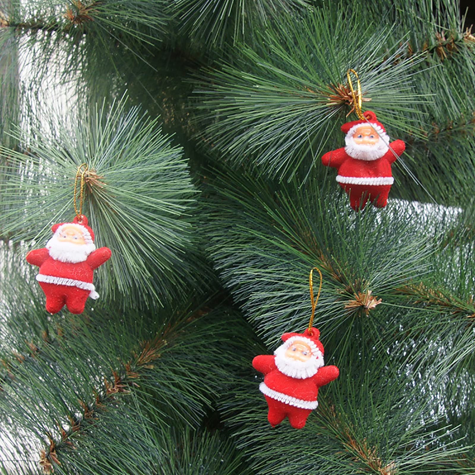 Christmas Decorations Set - Santa Claus, Snowman, Plush Dolls & Tree Ornaments for Holiday Party Decor & Home Festive Decorating | Perfect for Christmas Tree, Gift Baskets & Indoor Holiday Displays