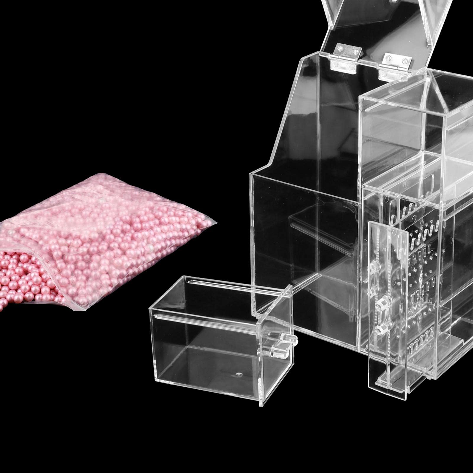 UBERSWEET® Waterproof Acrylic Makeup Brush Holder - Cosmetic Organizer for Brushes, Eyeliners & Beauty Tools | Perfect for Vanity, Bathroom & Travel Storage