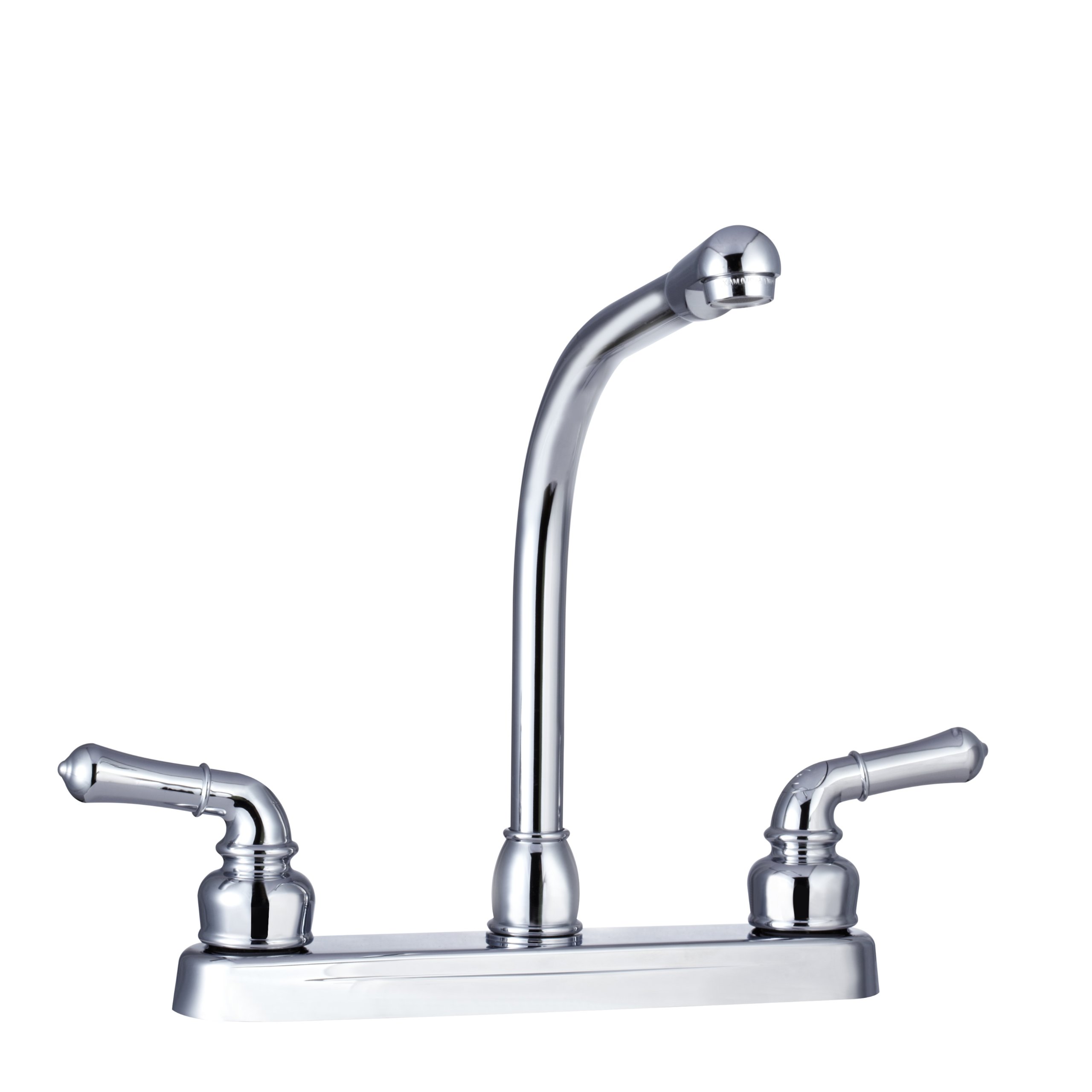 Dura Faucet DF-PK210C-CP High-Rise RV Kitchen Sink Faucet with Classic Levers in Chrome Finish - Perfect for Camper, Motorhome & Travel Trailer Water Systems