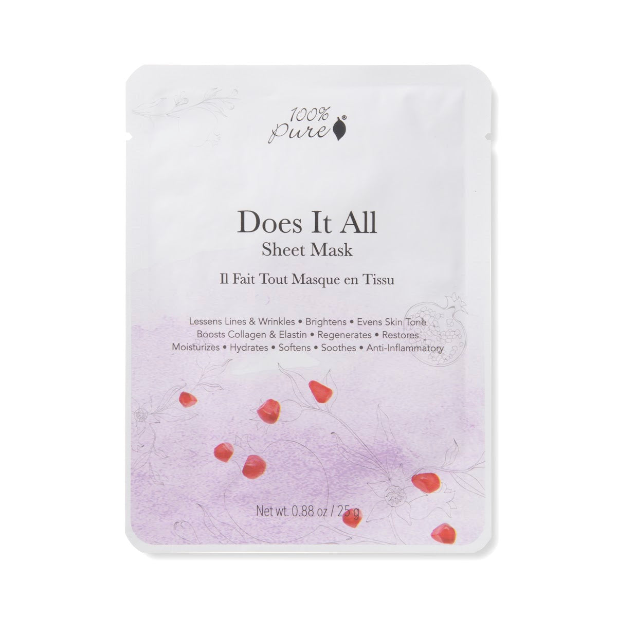 Does It All Sheet Mask - Hydrating, Brightening & Anti-Aging Facial Mask for Glowing Skin | Perfect for Daily Skincare Routine & Spa Night