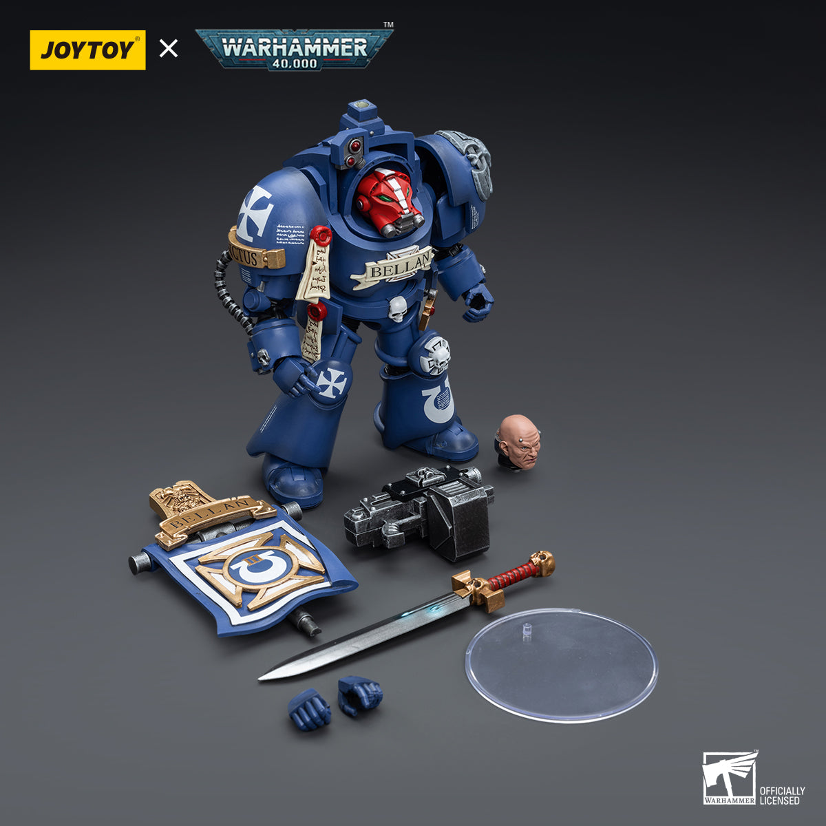 1/18 JOYTOY Warhammer 40K Ultramarines Terminators Action Figure - Collectible Miniature for Tabletop Gaming & Display