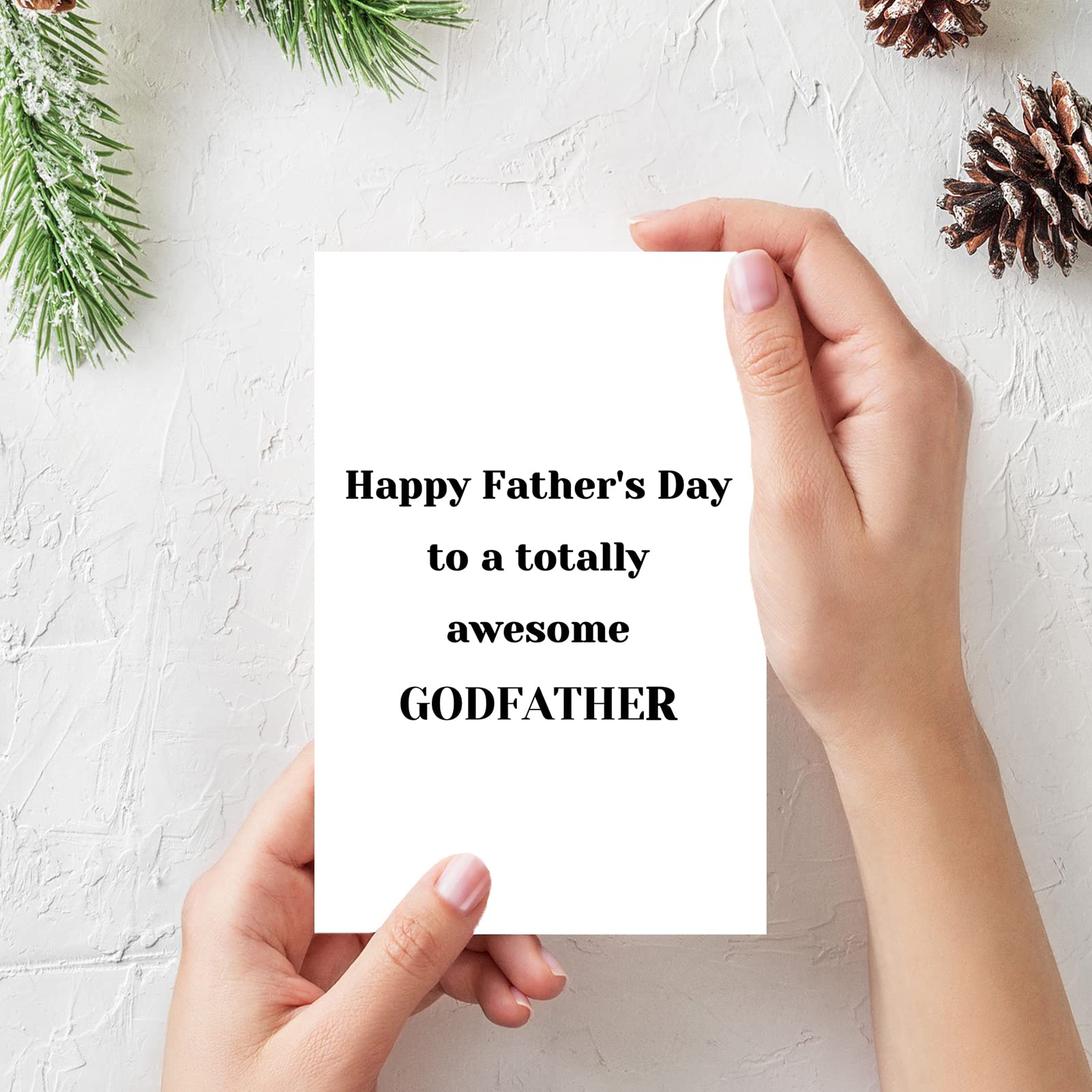 OJsensai Godfather Father's Day Card - Thoughtful Godfather Gifts from Godchildren | Perfect for Father's Day, Baptism, Christening & Special Occasions