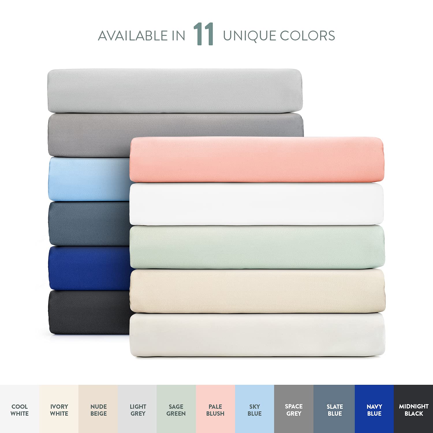 Organic Bamboo Viscose Crib Sheets 2-Pack - Soft, Cooling Fitted Crib Sheets for Standard Crib & Toddler Mattress (28